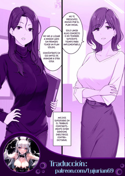 [Wakamatsu] Onna Joushi Futari ni Ryougawa kara Semerarete Nou Bug-rasareru Hanashi | Mis dos jefas me dan órdenes contradictorias. [Spanish] [Lujurian69]
