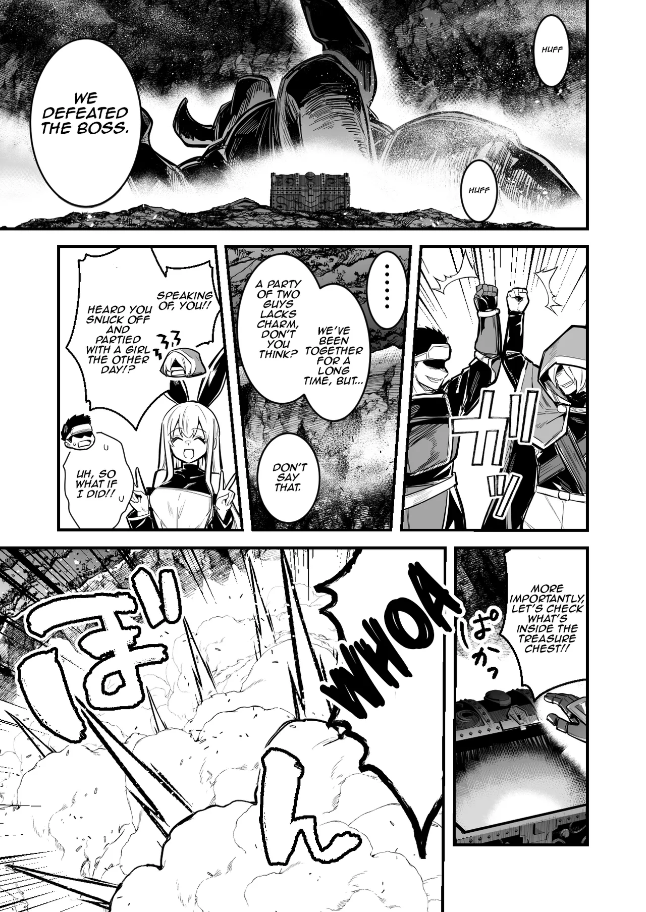 A Male Adventurer Caught in a TS Trap in a Dungeon and Gives Birth page 1 full