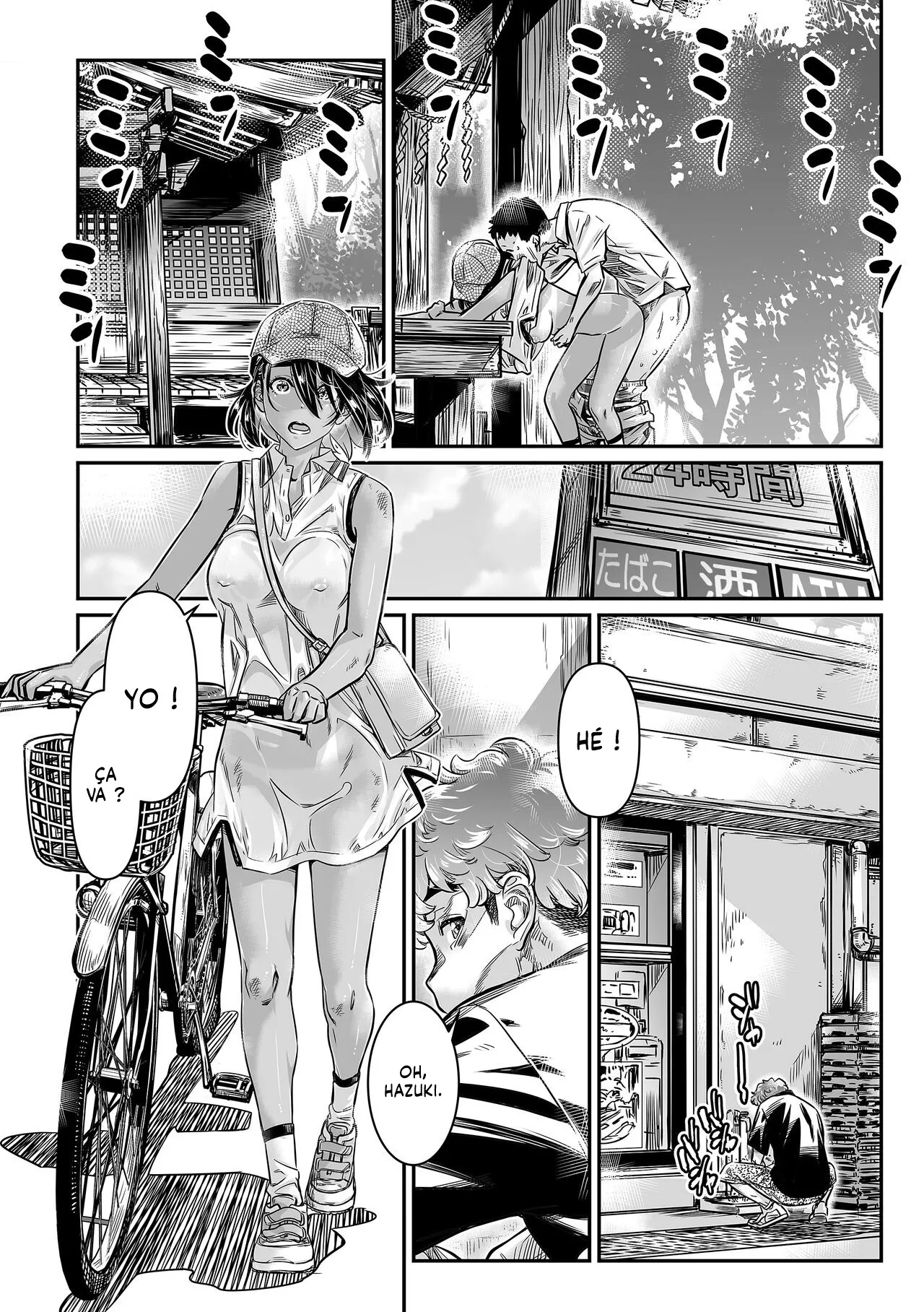 Hiyake no Bitch Shoujo wa, Doutei no Senpai o Yagai Sex ni Sasou | Une Fille Bronzée invite un gars à faire l'Amour en pleine air page 6 full