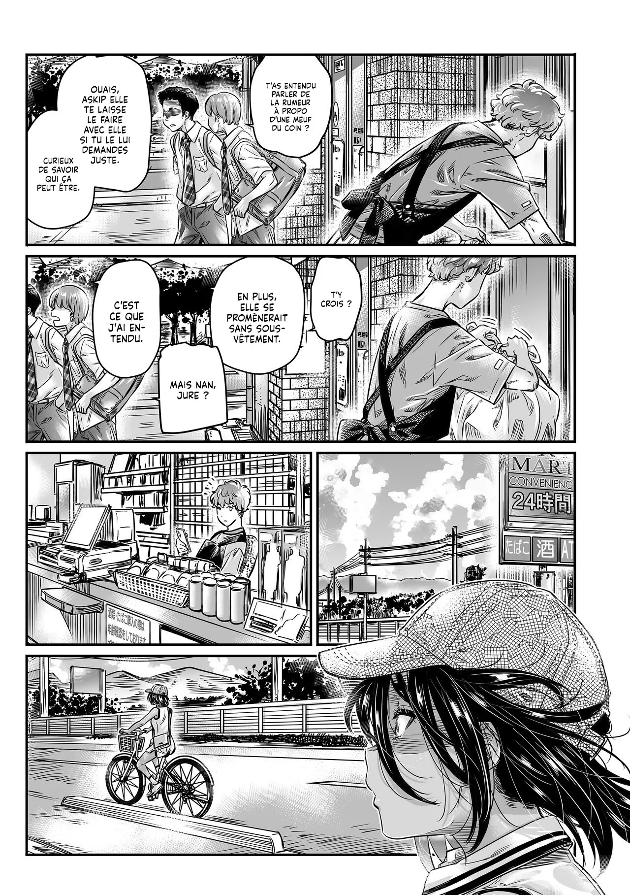 Hiyake no Bitch Shoujo wa, Doutei no Senpai o Yagai Sex ni Sasou | Une Fille Bronzée invite un gars à faire l'Amour en pleine air page 9 full