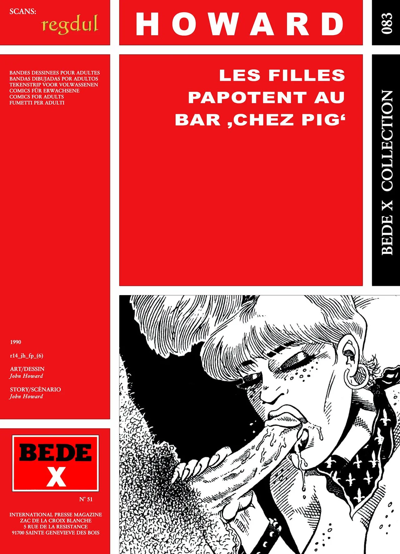 John Howard - Les filles papotent au bar 'CHEZ PIG' page 1 full