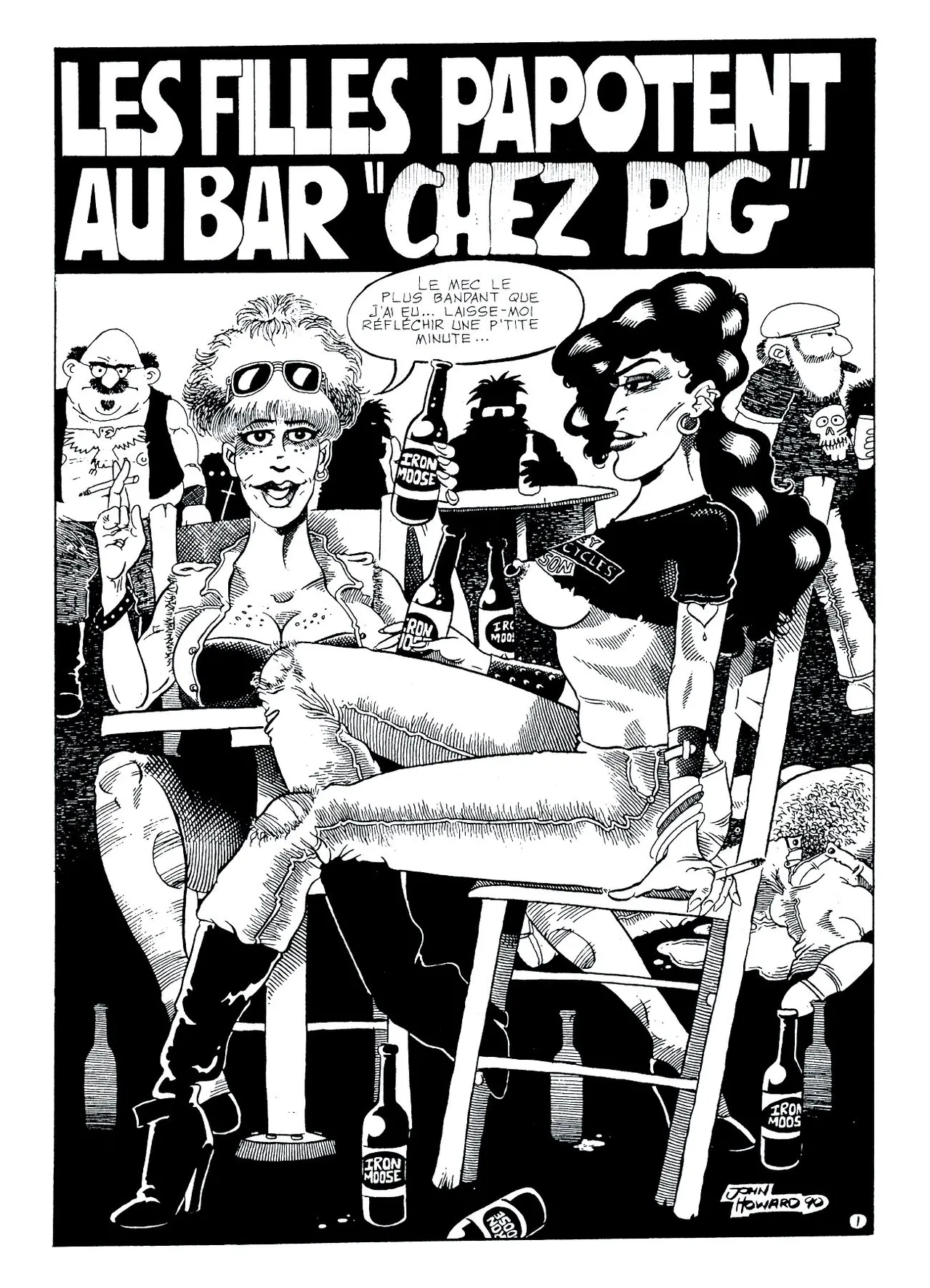 John Howard - Les filles papotent au bar 'CHEZ PIG' page 2 full