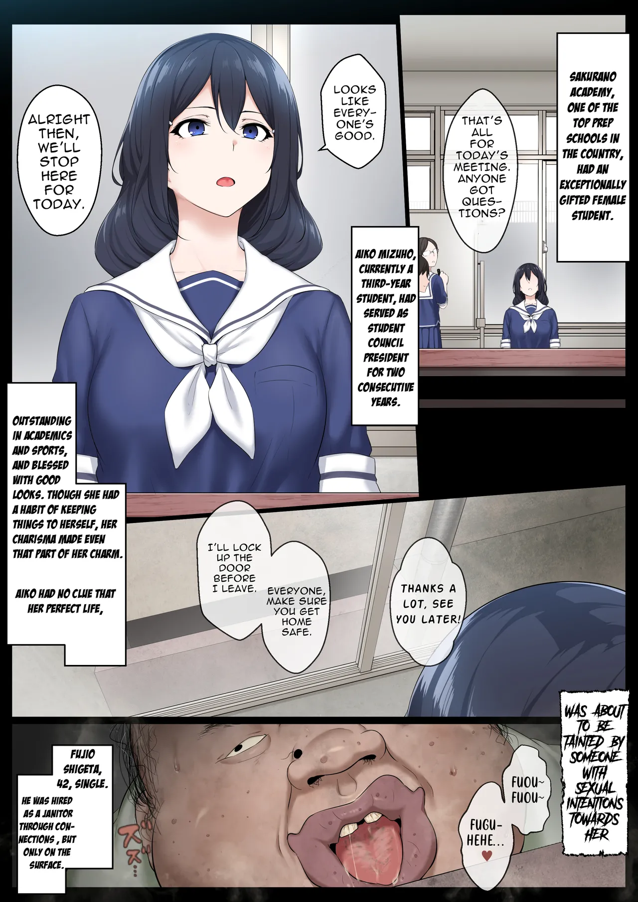 Re. Bishoujo Seitokaichou o Seibyou Mochi no Owakon Onna ni Otosu Hanashi page 1 full