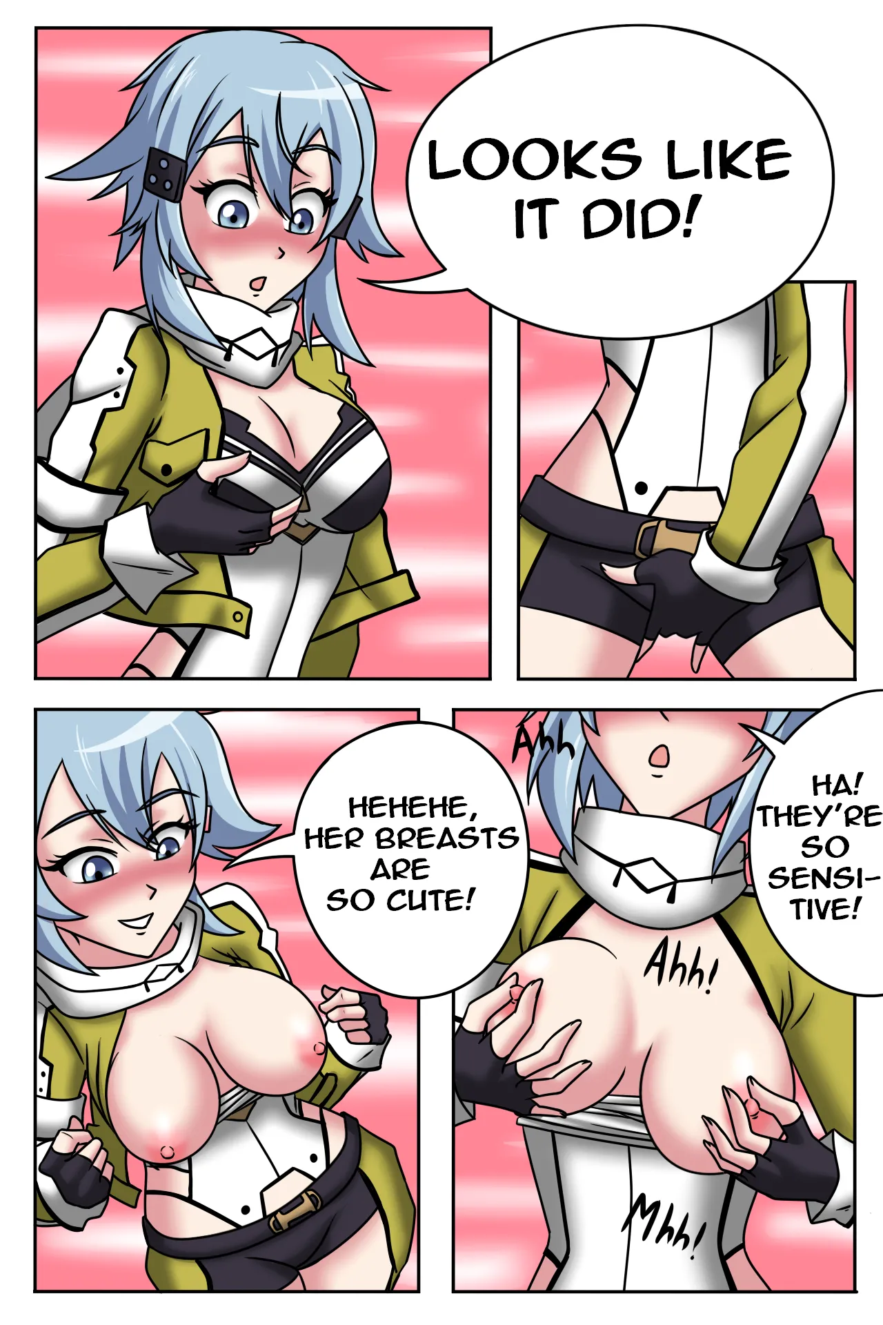 Deathgun takes over Sinon's Avatar and IRL body! page 2 full