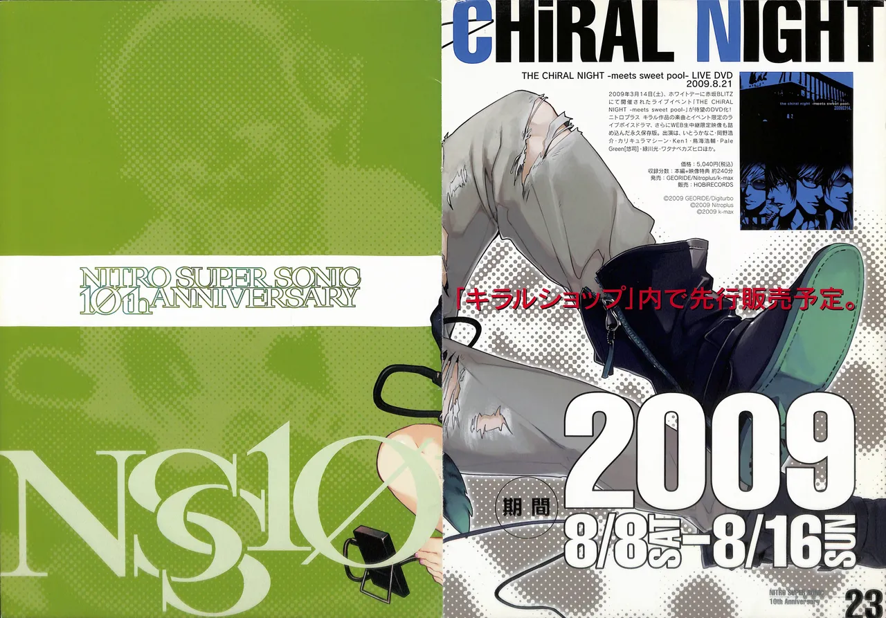 Nitro Super Sonic 10th Anniversary Official Pamphlet page 2 full