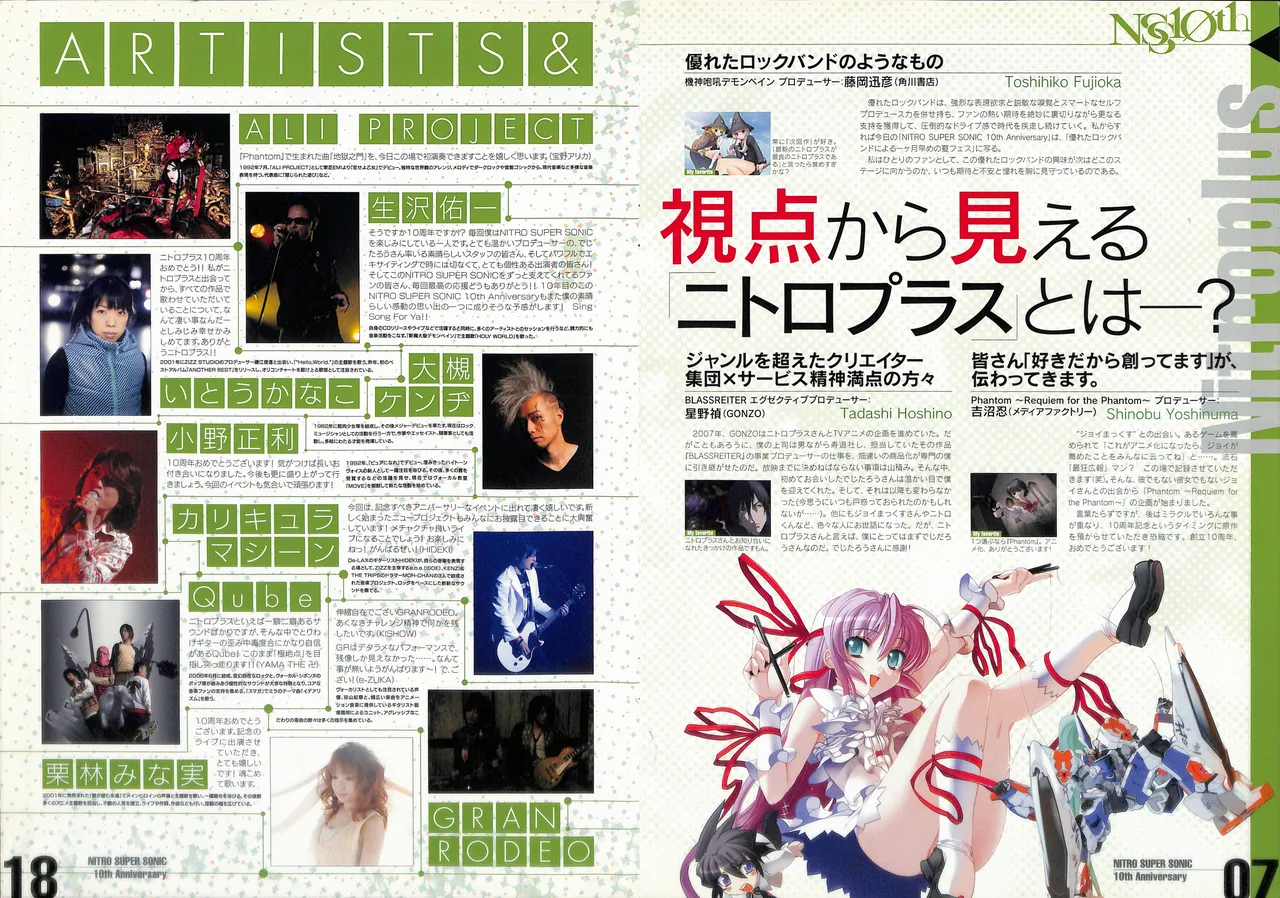 Nitro Super Sonic 10th Anniversary Official Pamphlet page 7 full