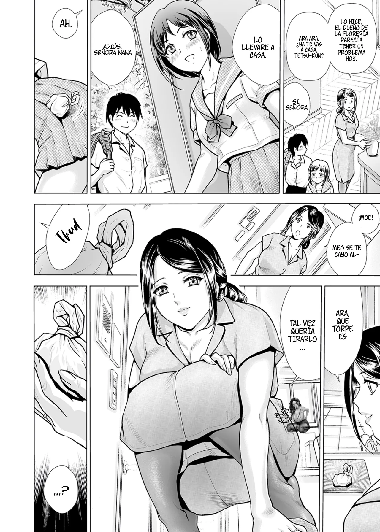 Hahaoya no Kamen ~Musume Kareshi o NTR~ Scene. 1-2 | Máscara De Madre ~NTR Con El Novio De Mi Hija~ Escenas 1-2 page 2 full