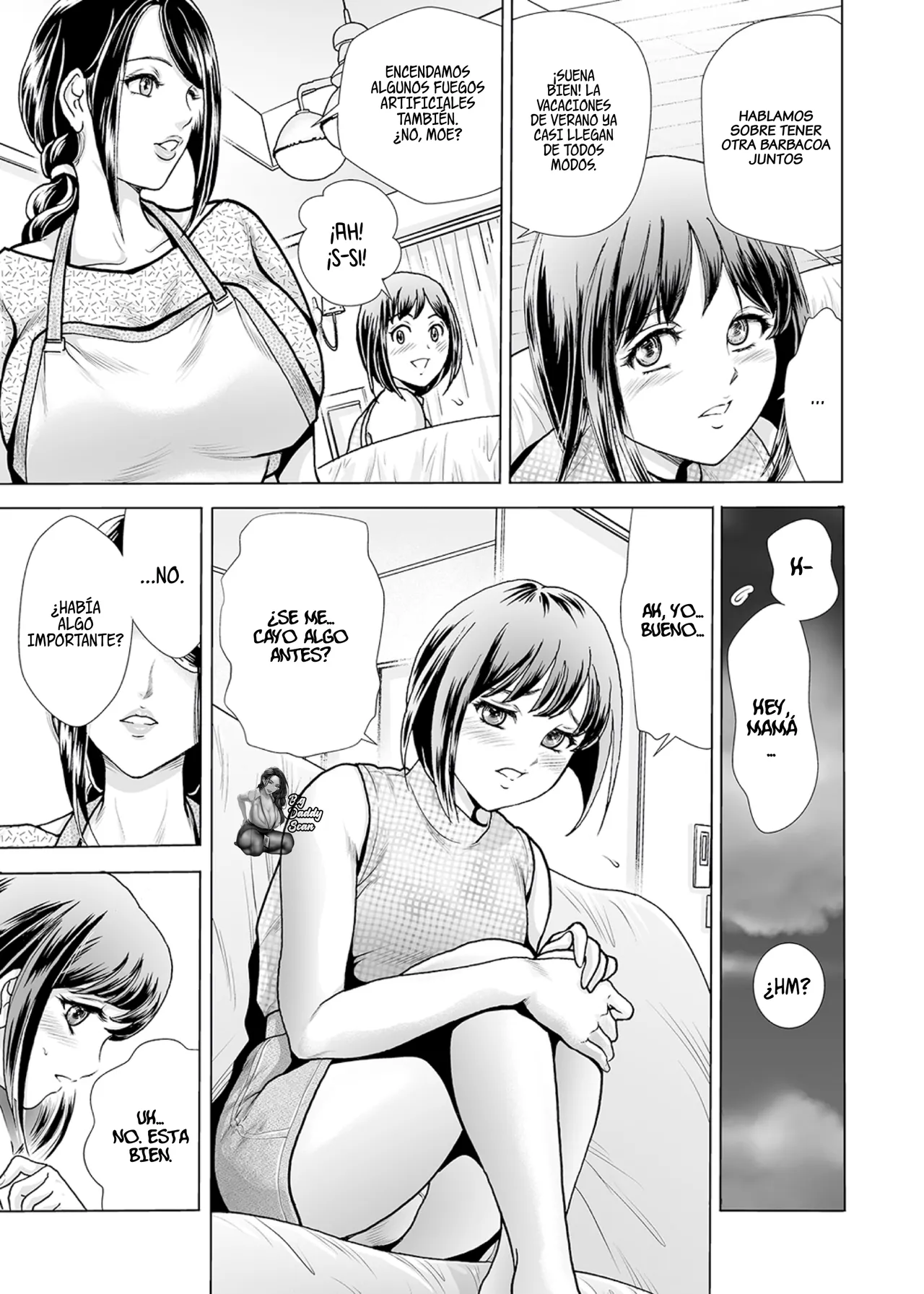 Hahaoya no Kamen ~Musume Kareshi o NTR~ Scene. 1-2 | Máscara De Madre ~NTR Con El Novio De Mi Hija~ Escenas 1-2 page 9 full