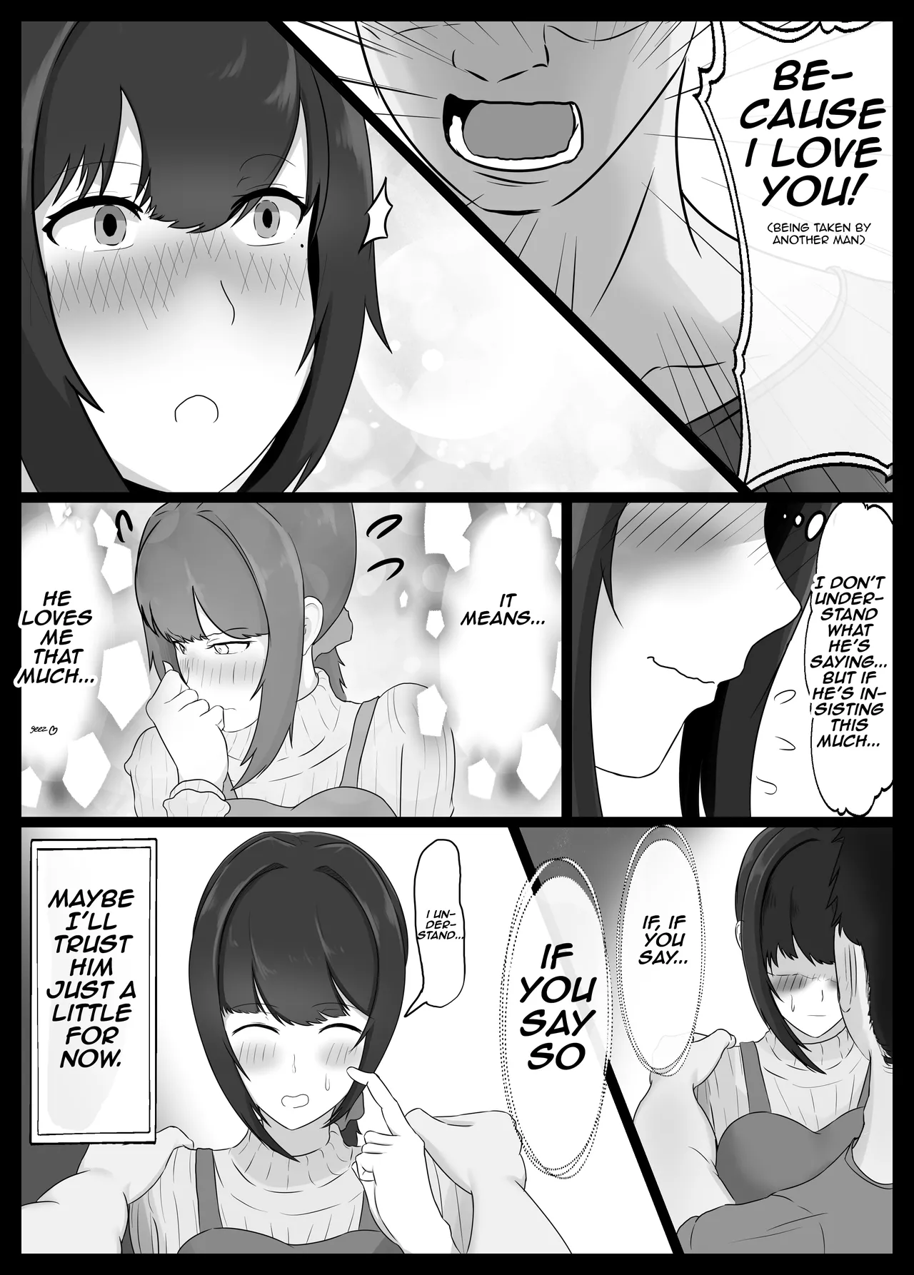 Netorase Suki no Otto no Tame ni Shutsuen no Otoko-tachi to Warikiri Ecchi Suru kedo Karada o Kitaeta Chara Otoko no Chouzetsu Tech de Mesu no Honnou o Shigeki Sarete Gomu Nashi Nakadashi Sarechau Ue ni Netorareta Hitozuma-san | A married woman, whose husband enjoys cuckolding, casually sleeps with strangers but gets overwhelmed by a skilled, fit man, leading to unprotected sex and her own cuckolding page 6 full