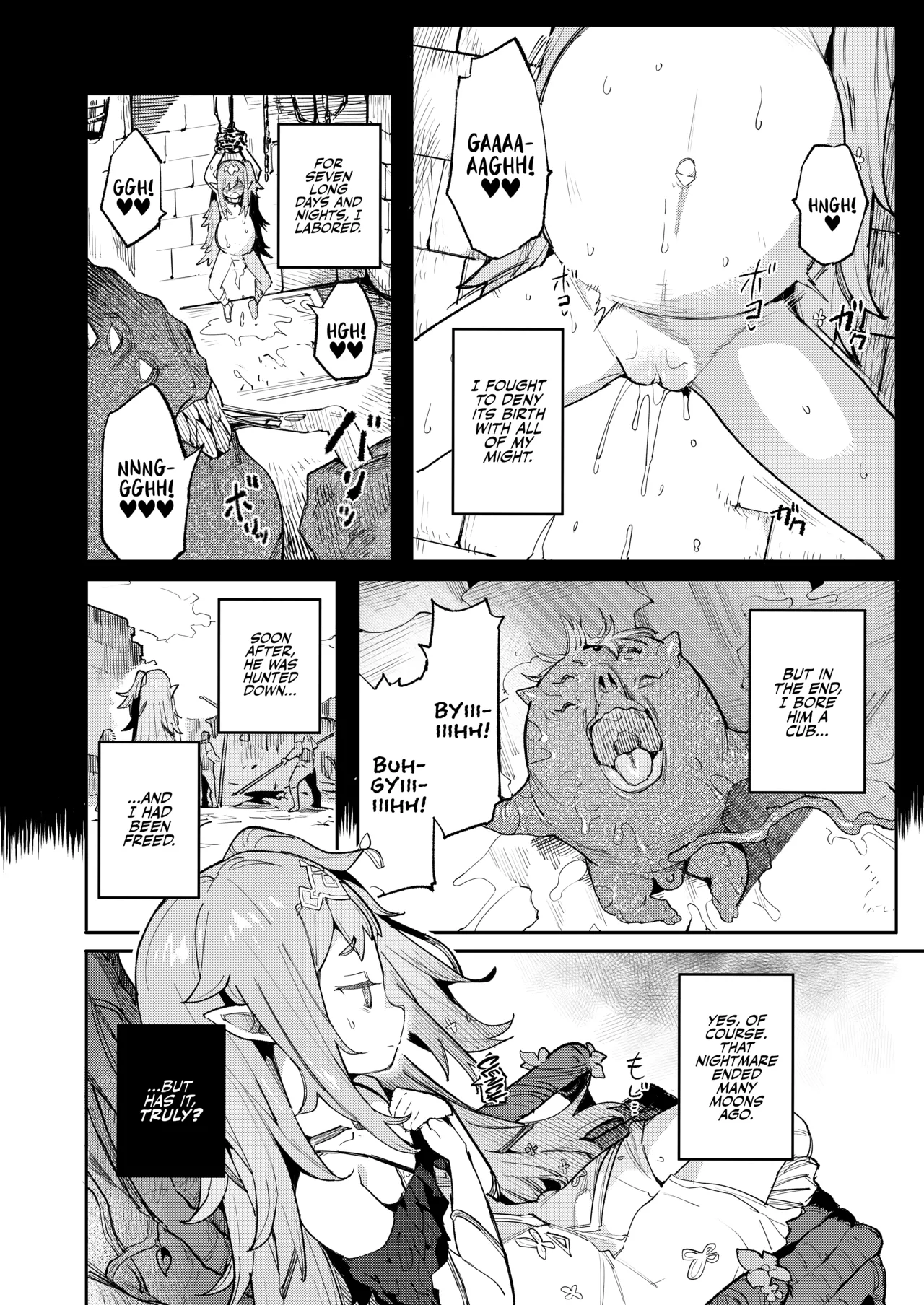 Seirei Rougoku Nyehiru ~Choukyou Zumi no Osanai Shikyuu ni Kizamareru Koufuku Bunsho~ | Enslaved Nymph Nyehil - The Tale of a Broken Sow Whose Immature Womb Was Trained To Submit page 8 full