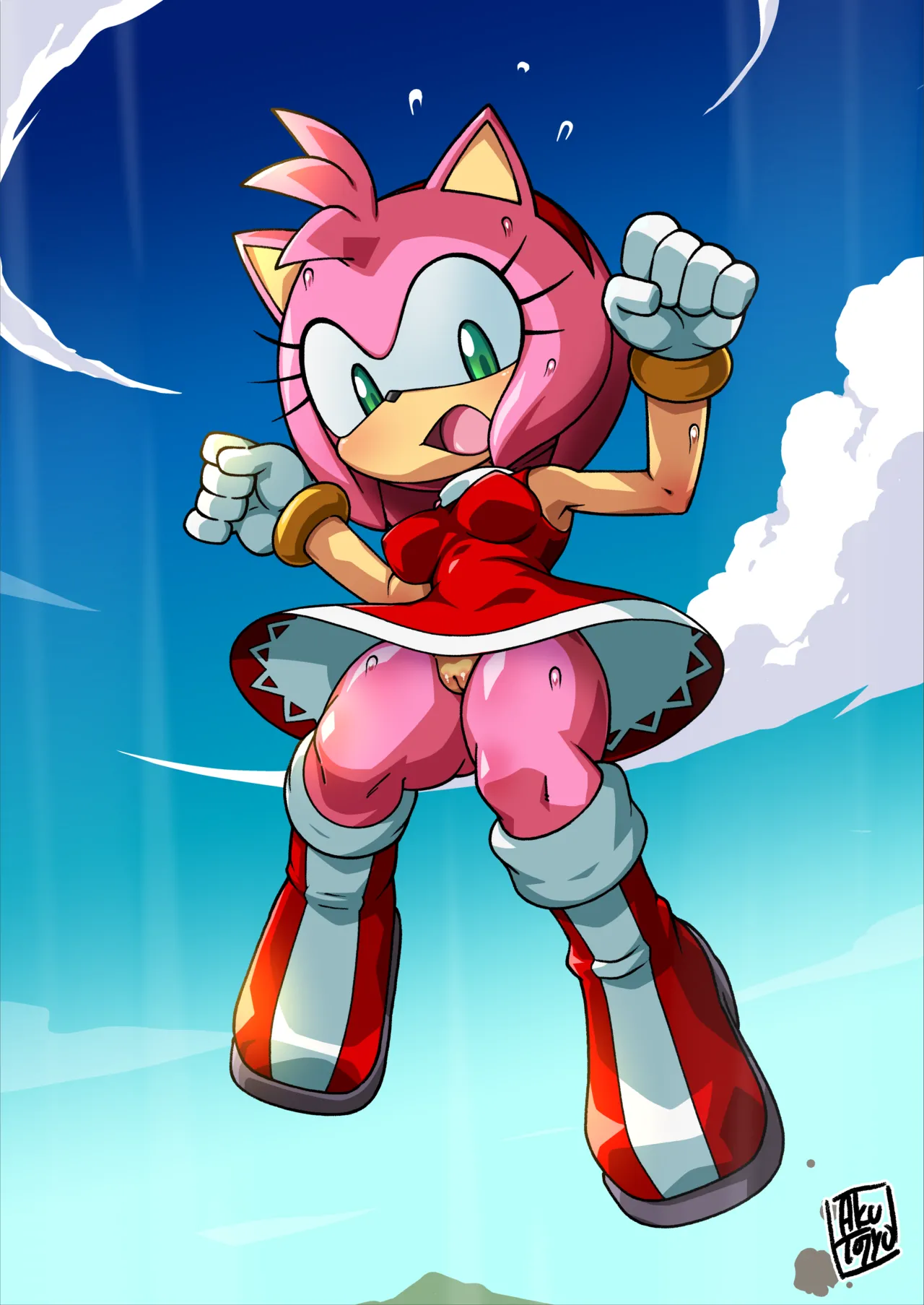 Amy Rose and Cream the Rabbit wind accident page 4 full