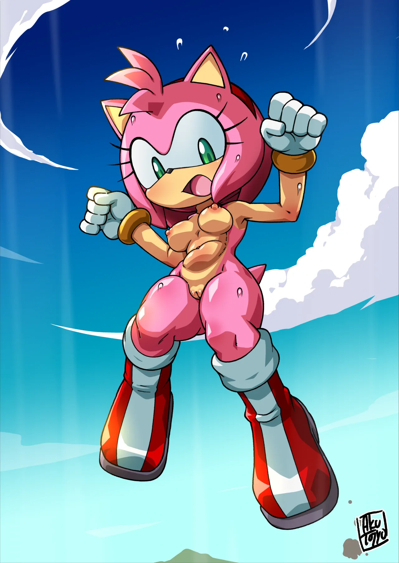 Amy Rose and Cream the Rabbit wind accident page 6 full