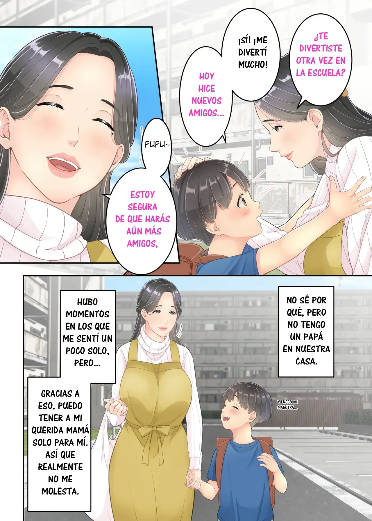 Boku no Mama to Takuhai no Onii-san ga. | Mi Mamá y el Repartidor. page 4 full