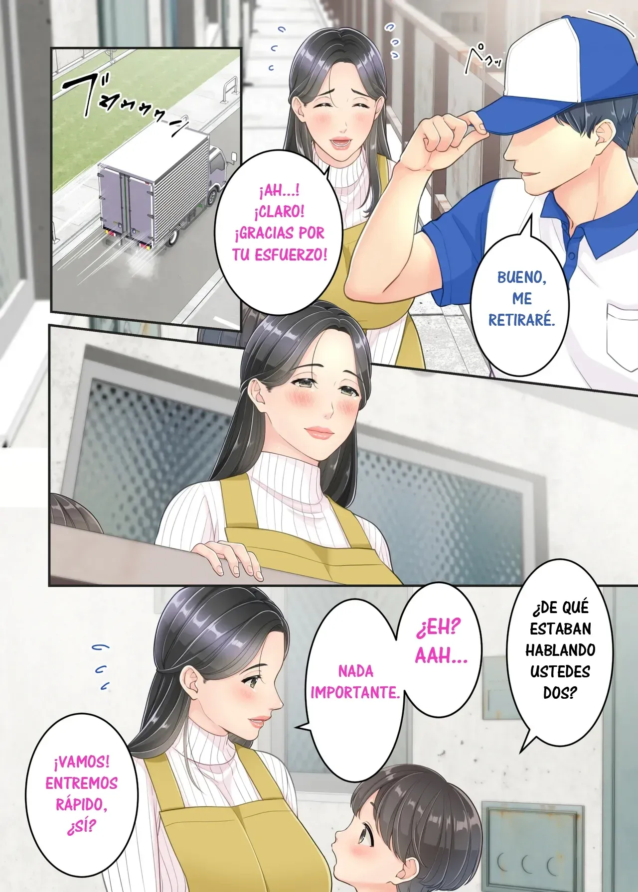 Boku no Mama to Takuhai no Onii-san ga. | Mi Mamá y el Repartidor. page 9 full