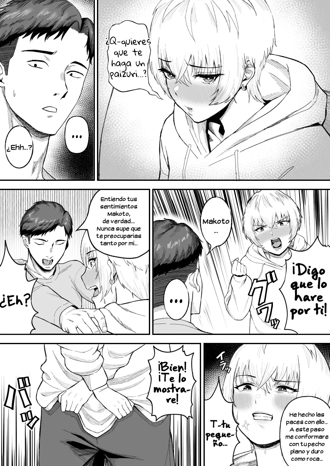 Shinyuu no Ikemen Danshi ga Jitsu wa Bakunyuu Joshi da to Hanmei shita Baai｜Lo que Pasaría si Descubrieran que el Guapetón de mi Amigo Realmente es una Hermosa Chica de Pechos Grandes page 6 full