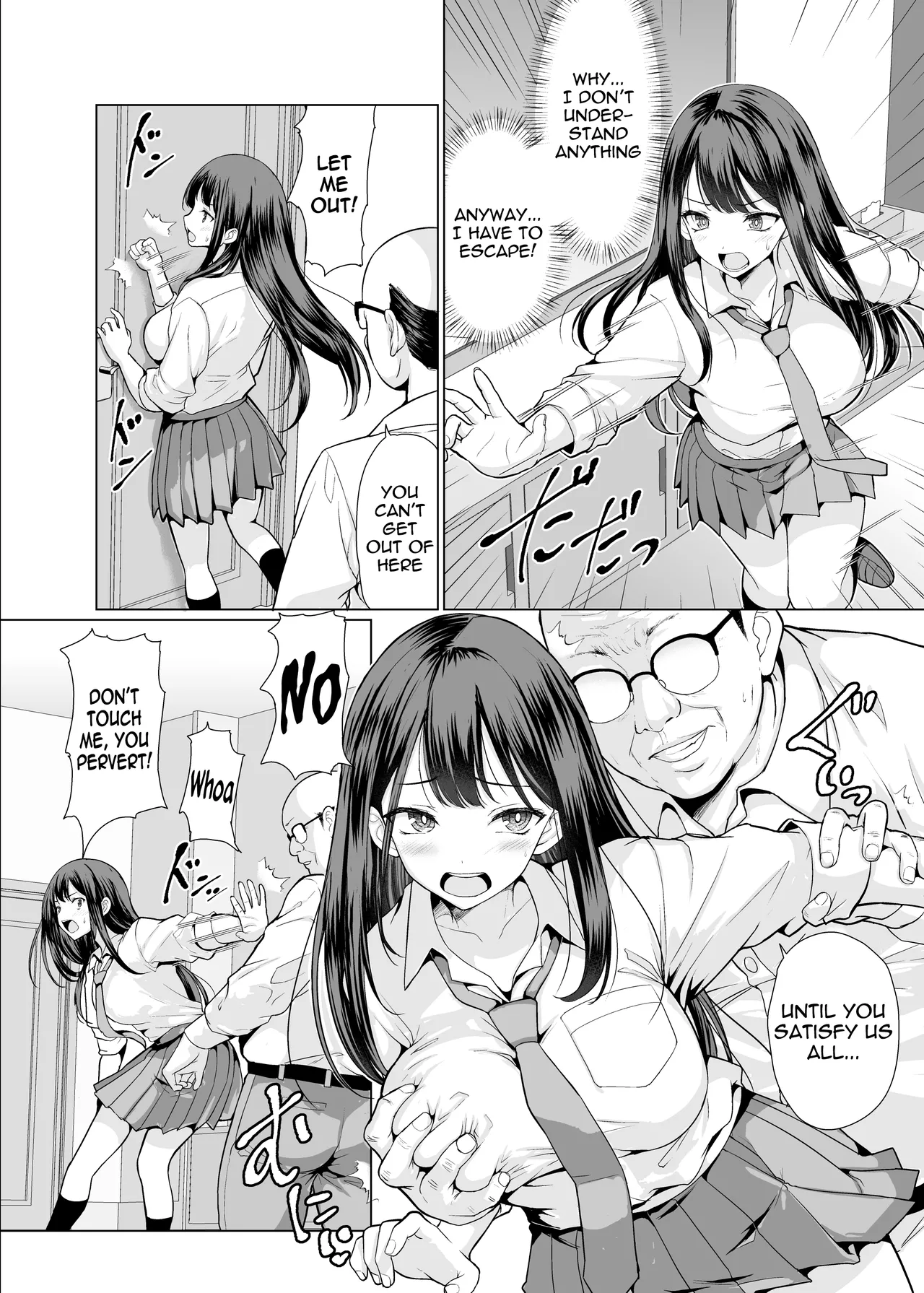 Kichiku na Oji-san-tachi ni Hamerarete | Fucked by cruel old men page 10 full