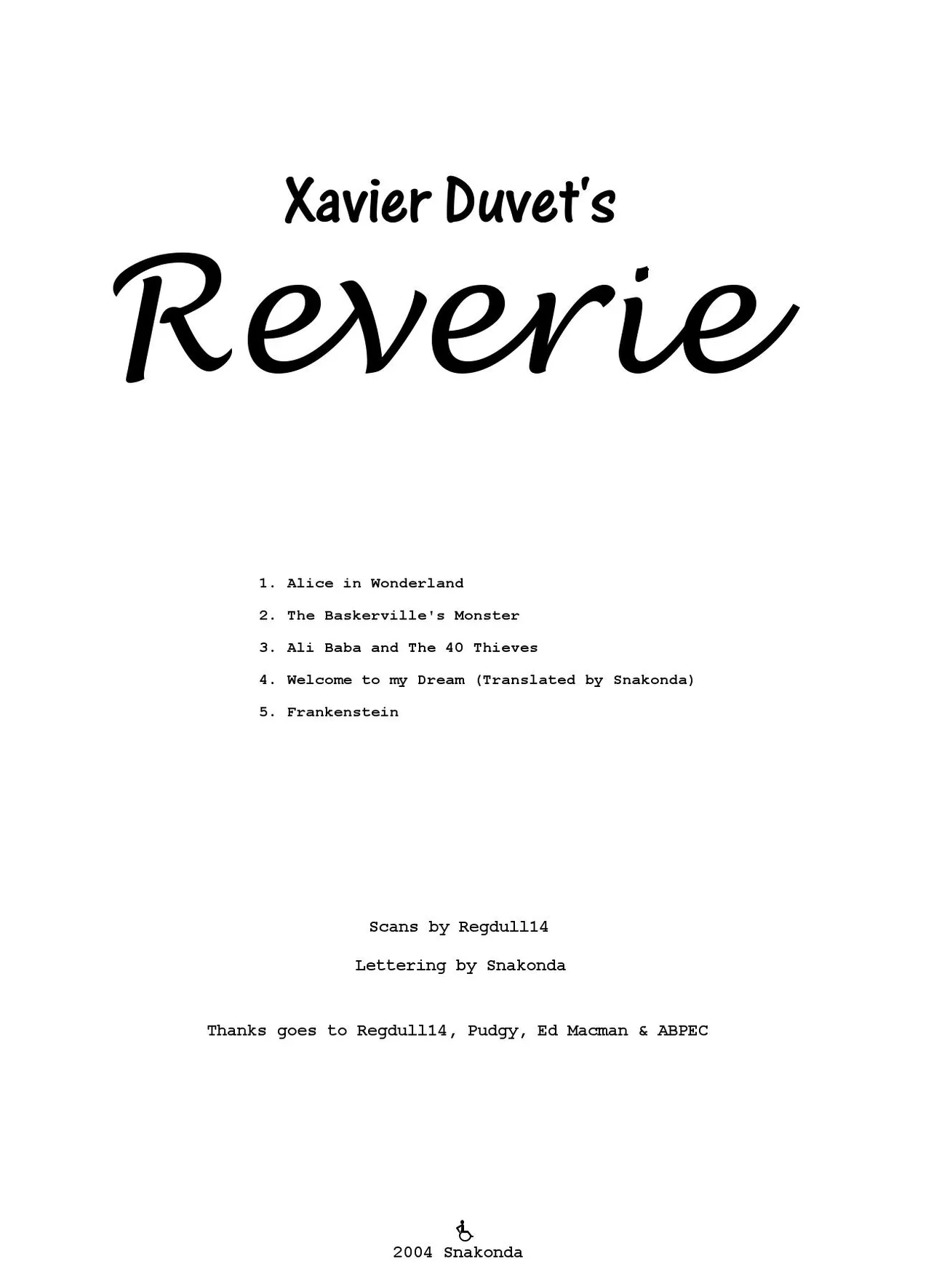 Xavier Duvet - Reverie page 2 full