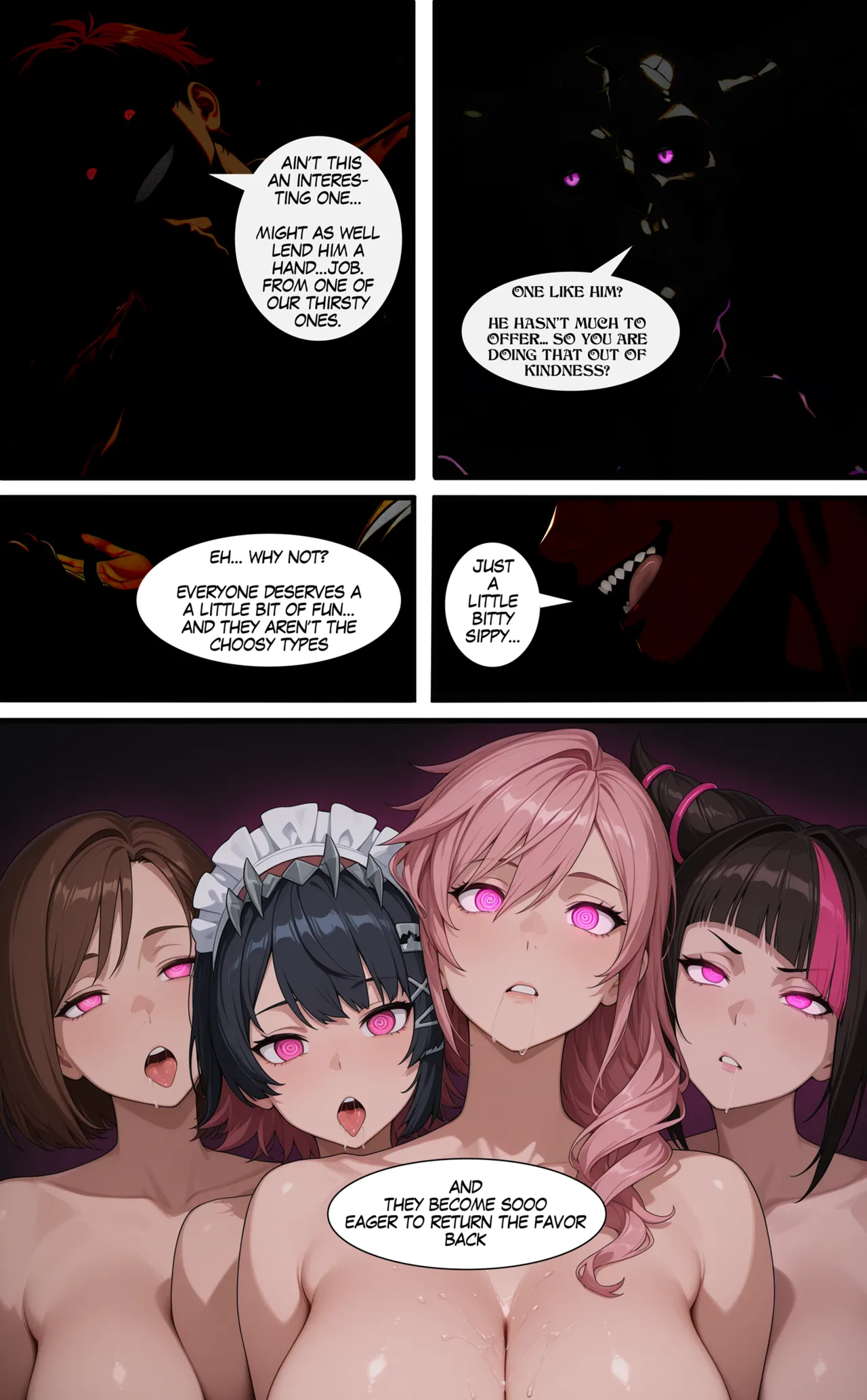 A PRAI GONE WRIGHT - AI generated comic featuring SMUGALANA page 3 full