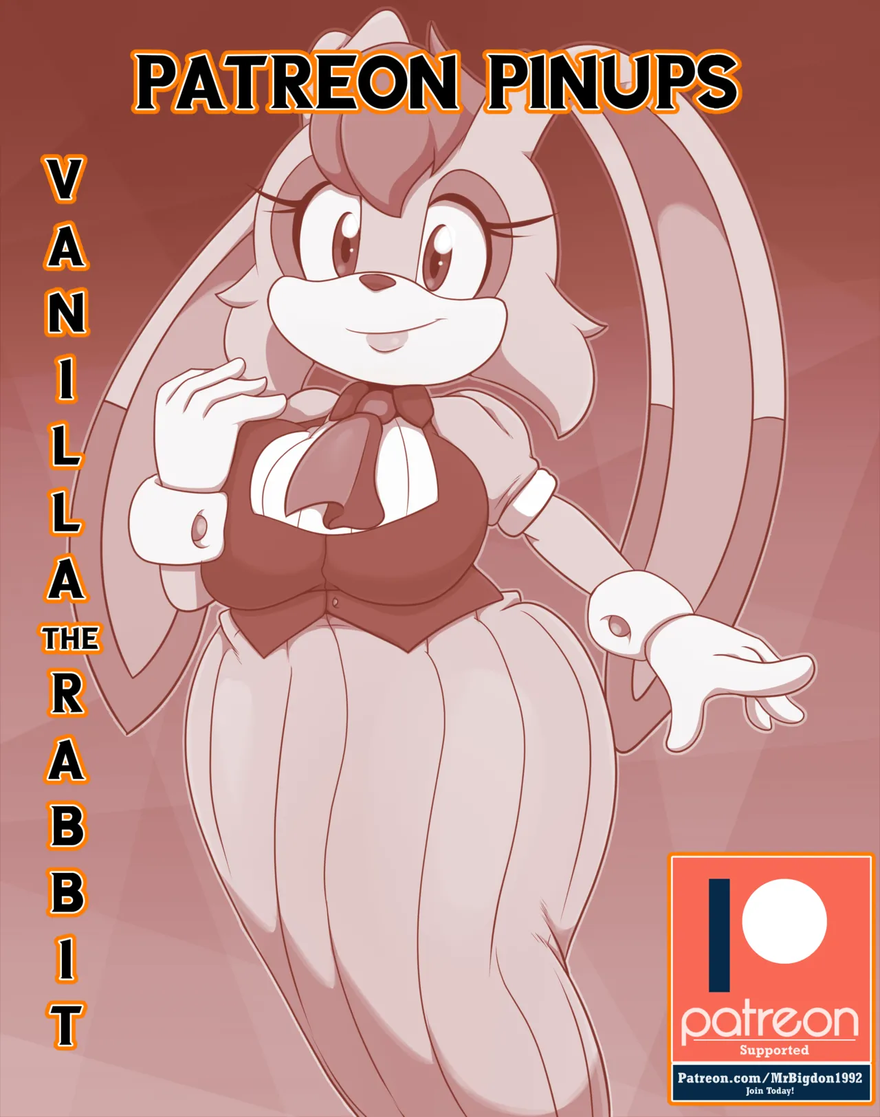 Patreon Pinups: Vanilla the Rabbit page 1 full