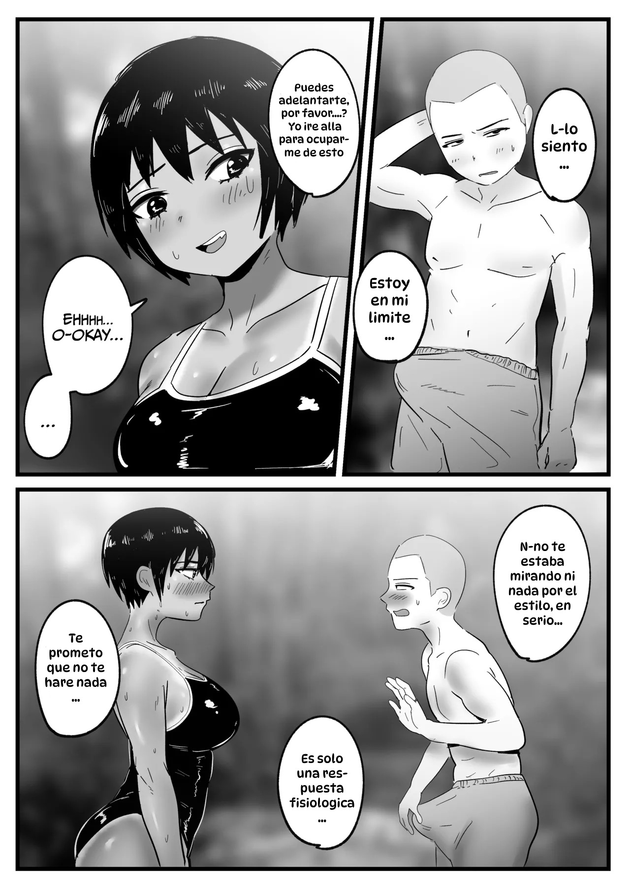 Boyish na Osananajimi to Taiyou no Shita de Asedaku Sex suru Hanashi｜Sexo Sudoroso Bajo el Sol con Mi Marimacha Amiga de la Infancia page 10 full