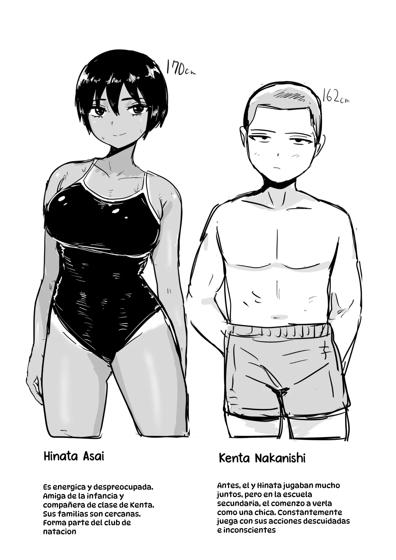 Boyish na Osananajimi to Taiyou no Shita de Asedaku Sex suru Hanashi｜Sexo Sudoroso Bajo el Sol con Mi Marimacha Amiga de la Infancia page 2 full