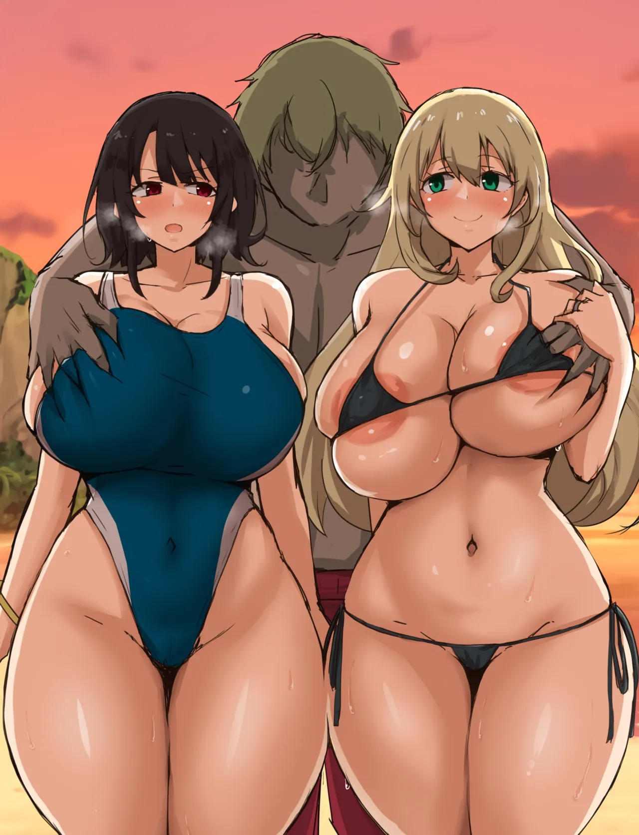 海でチャラ男にナンパされて妊娠する愛宕と高雄 page 8 full