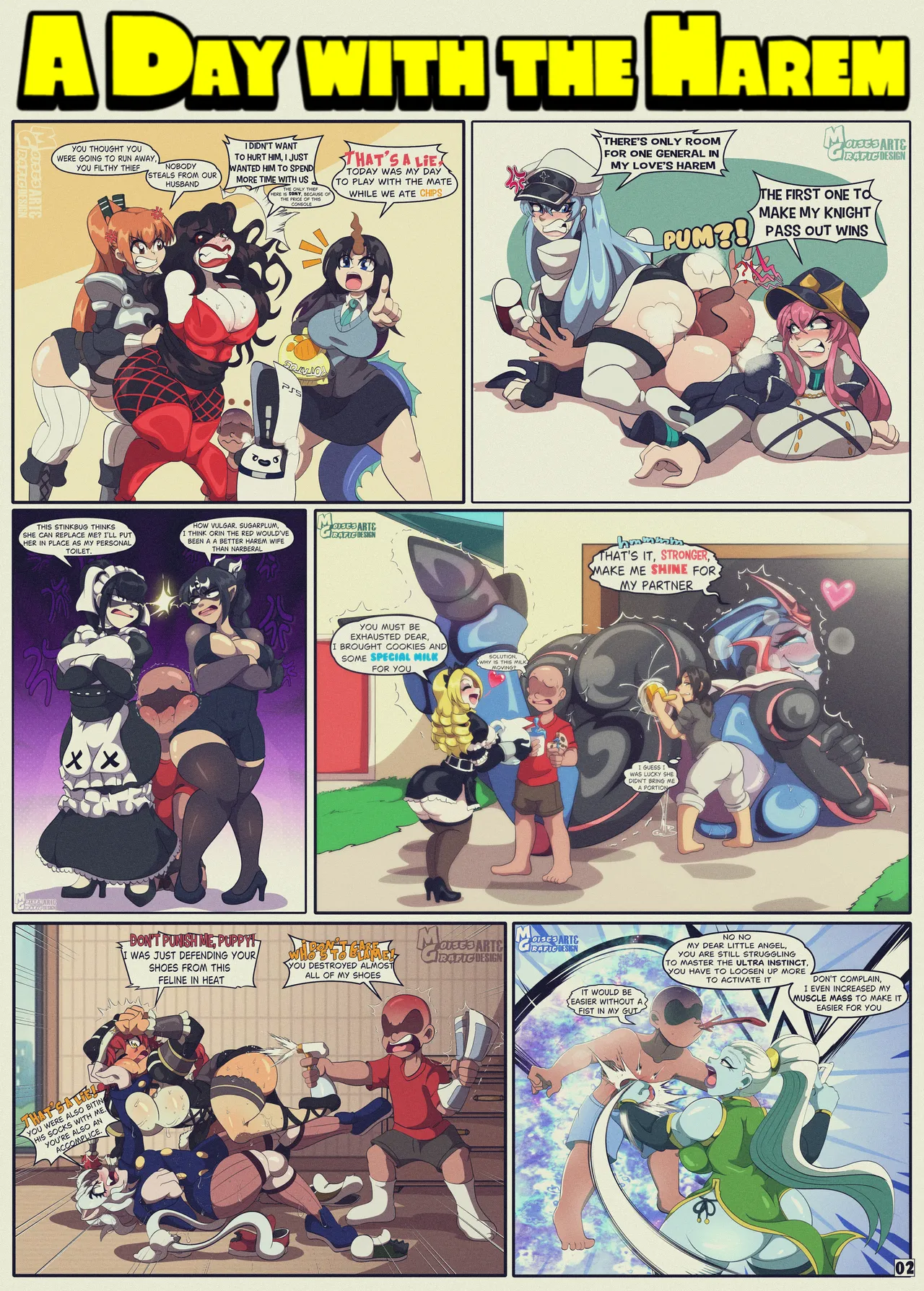 A Day with the Harem page 4 full