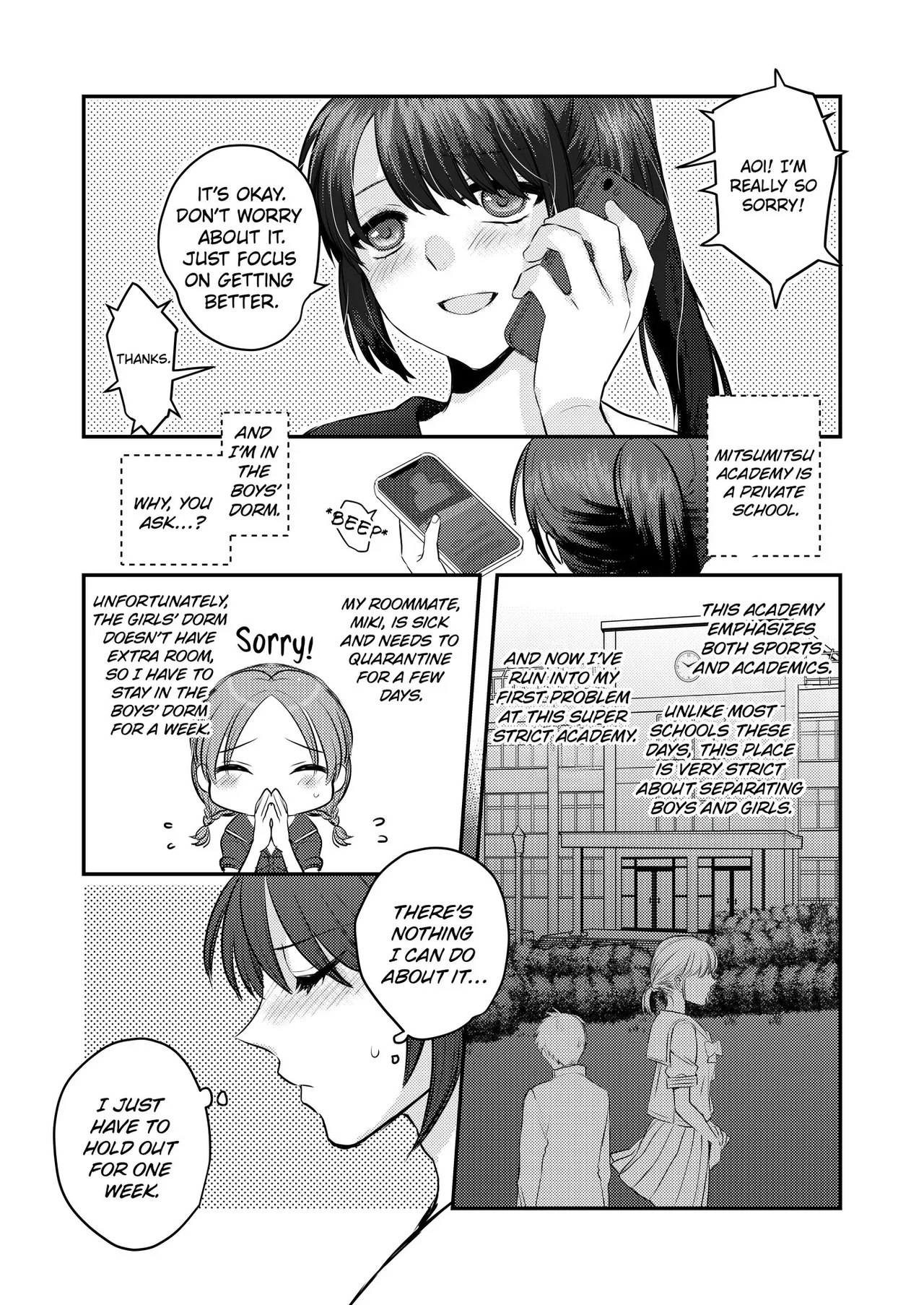 1-Shuukan dake Danshi Ryou de Sugosu koto ni natta Watashi ga Shojo o Sotsugyou shita Ken ni Tsukimashite | That Time I Spent a Week at the Boy's Dorm and Lost My Virginity. page 2 full