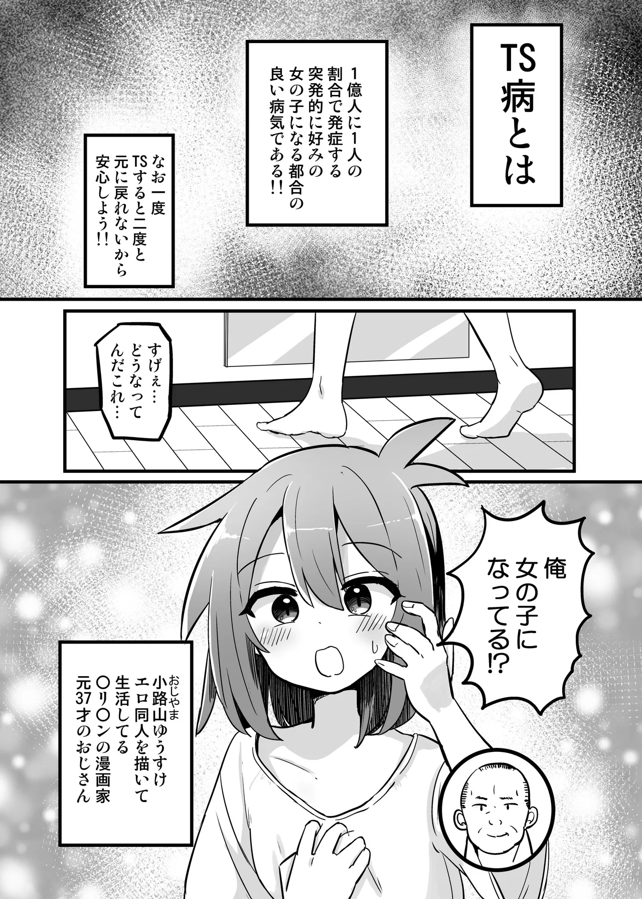 Gouhou TS Ojisan no Ecchi de Midarana Seikatsu page 2 full