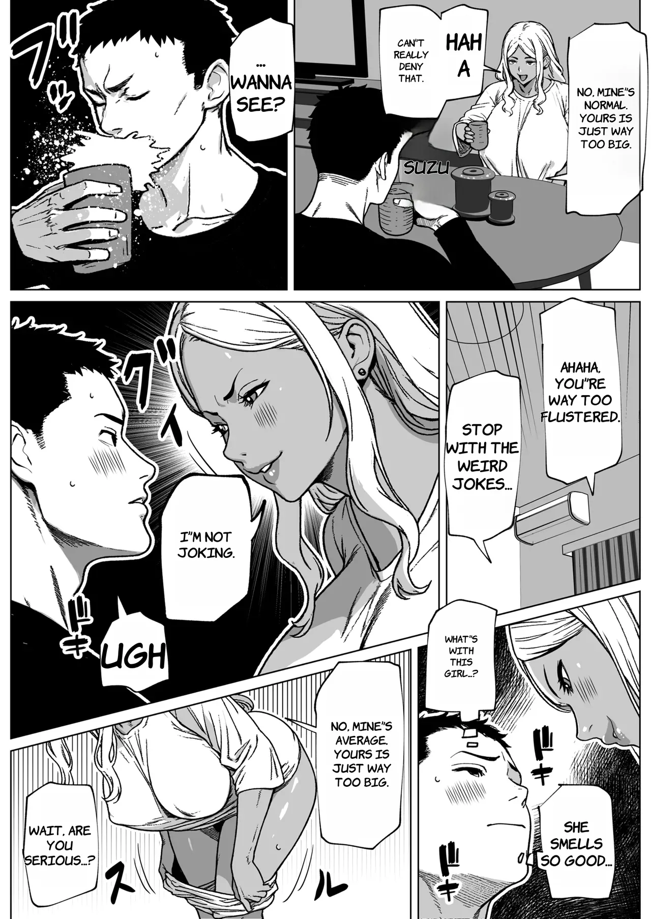 Otonari-san wa Futanari Kuro Gal - English page 6 full