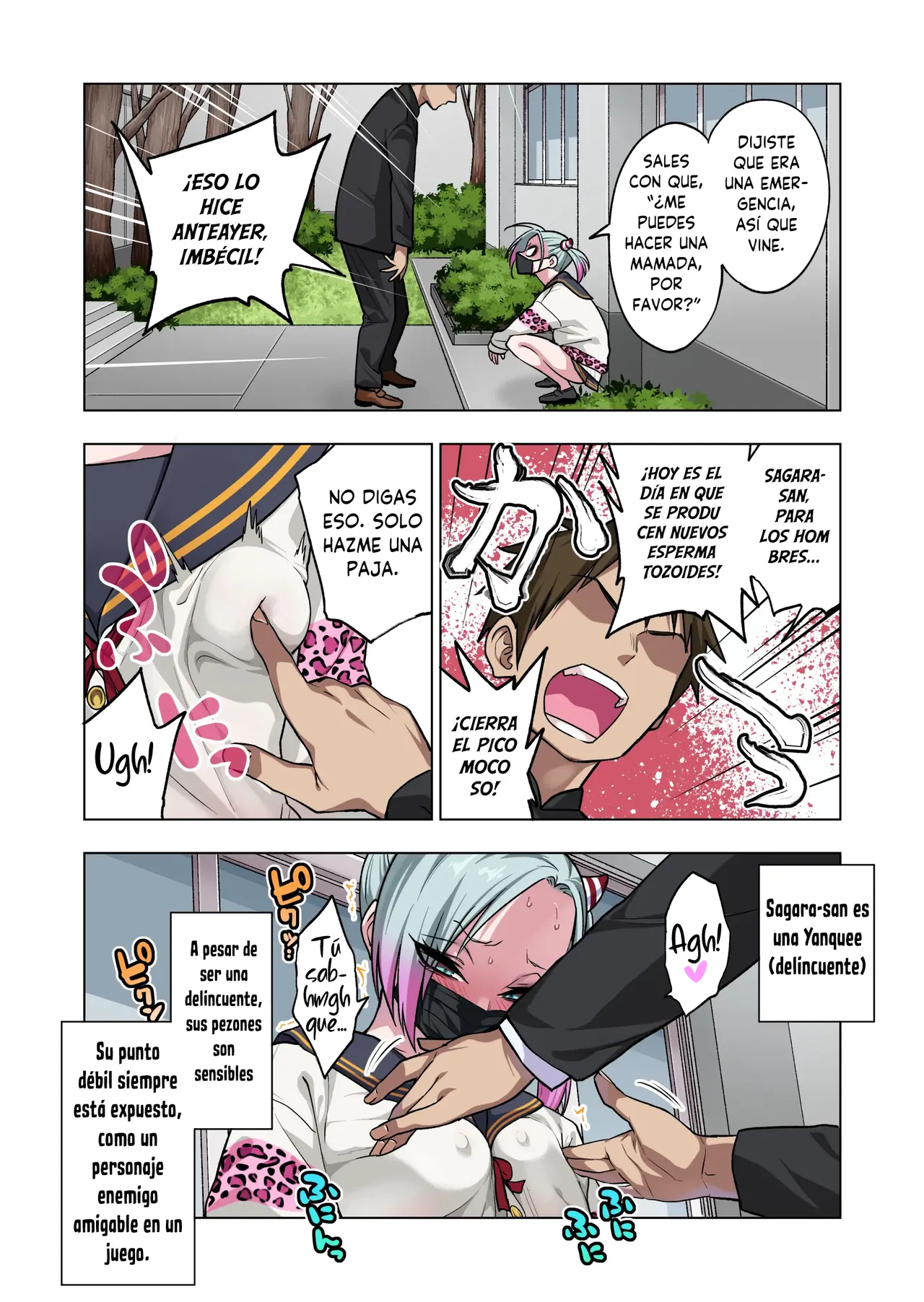 Tsuntsun Yankee-chan wa Yowayowa Chikubi o Ijireba Kekkou Nandemo Yarasete Kureru 3｜La Yankke que te Dejará Hacer Casi Cualquier Cosa Si Juegas con Sus Pezones Sensibles 3 page 3 full