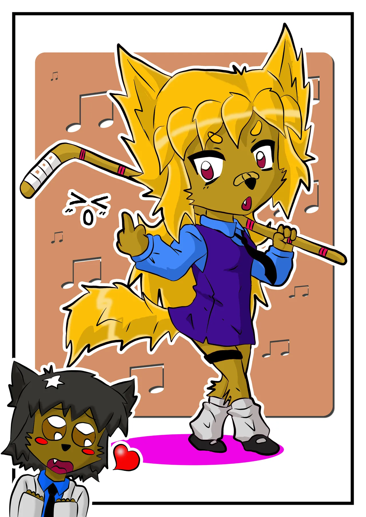 CUTE FOX GIRL'S ANTICS page 1 full