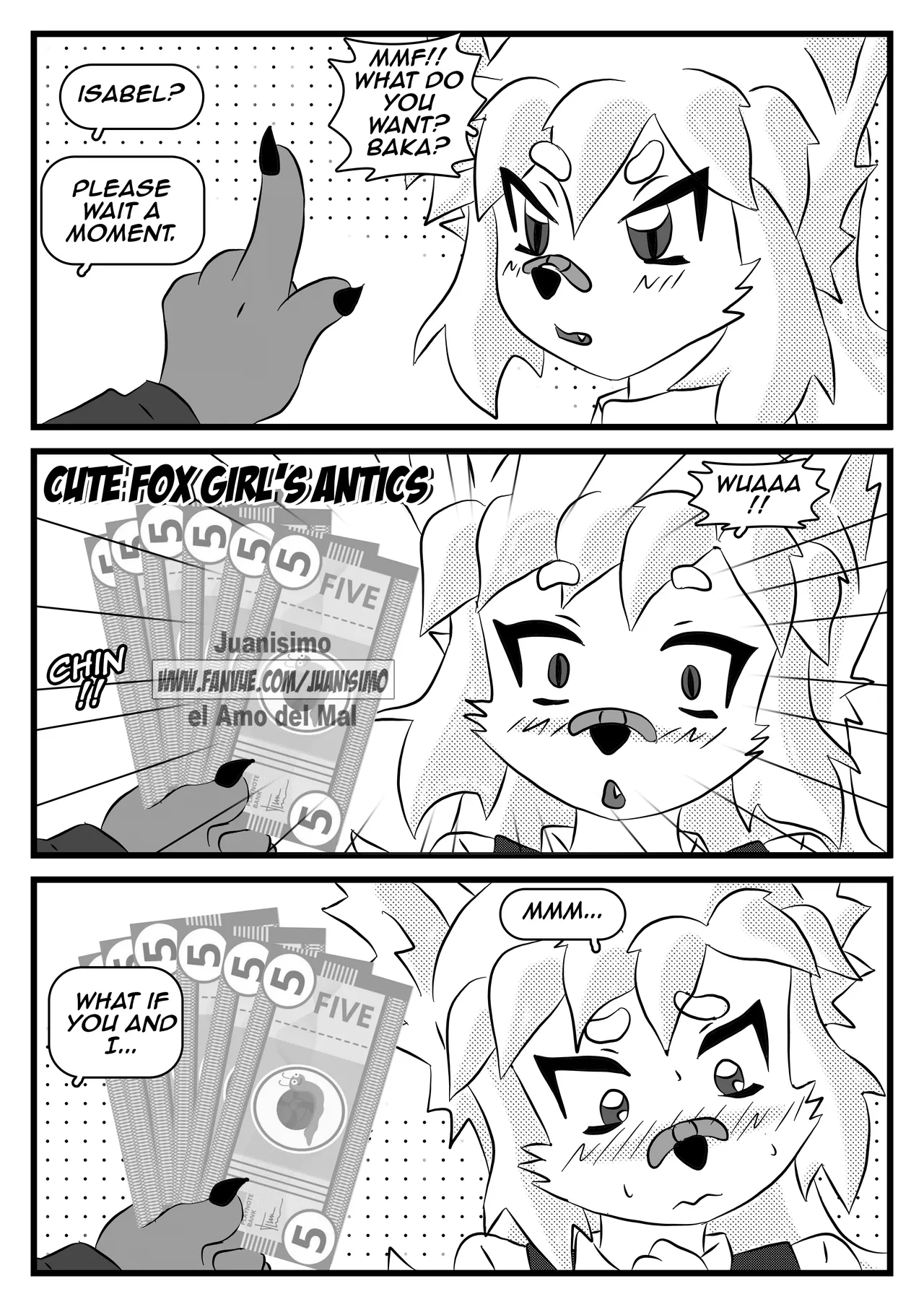 CUTE FOX GIRL'S ANTICS page 2 full