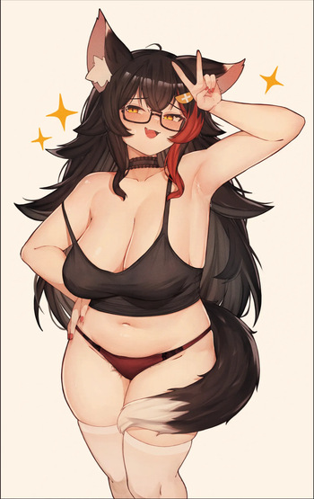 Ookami Mio HQ+Naughty cover