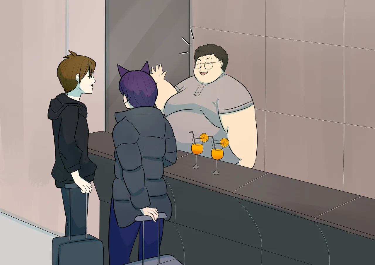Xenon and Hieru fattening staycation page 1 full