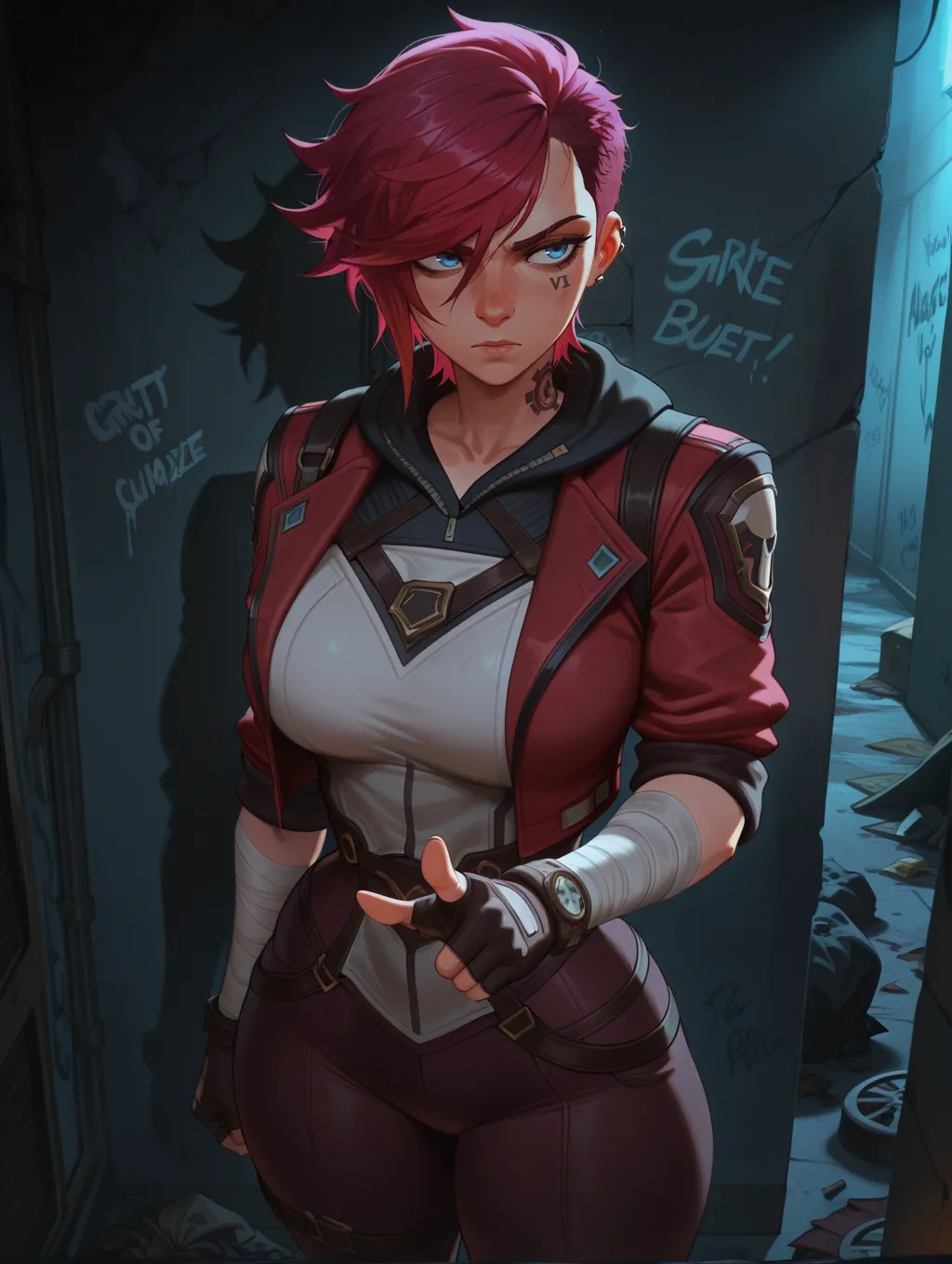 Vi | Arcane 🥊🔥 waifuinvoker ai generated page 6 full