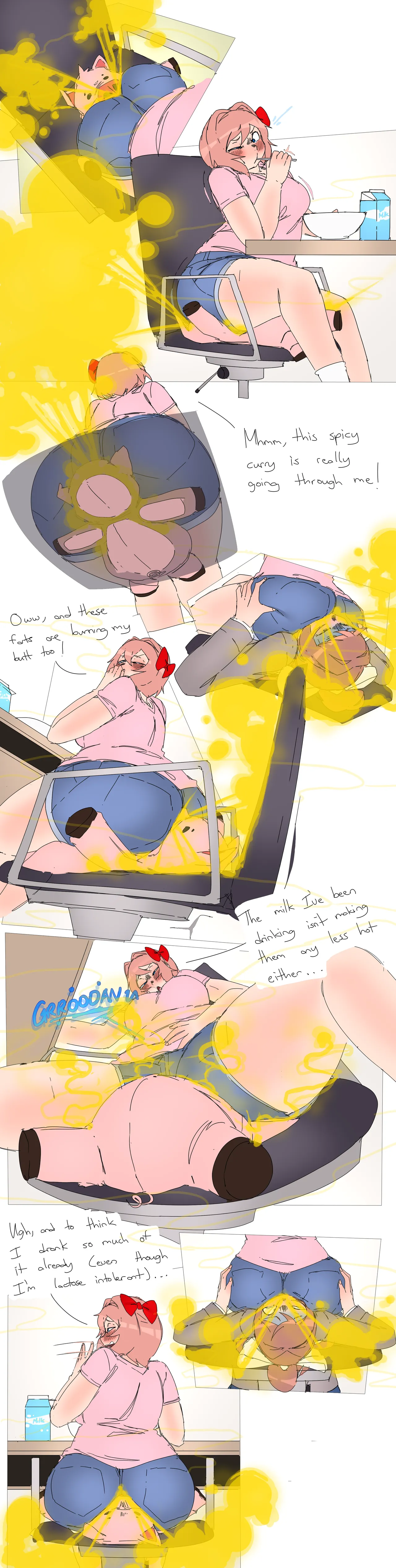 Sayori's Emergency Fart Cushion page 2 full