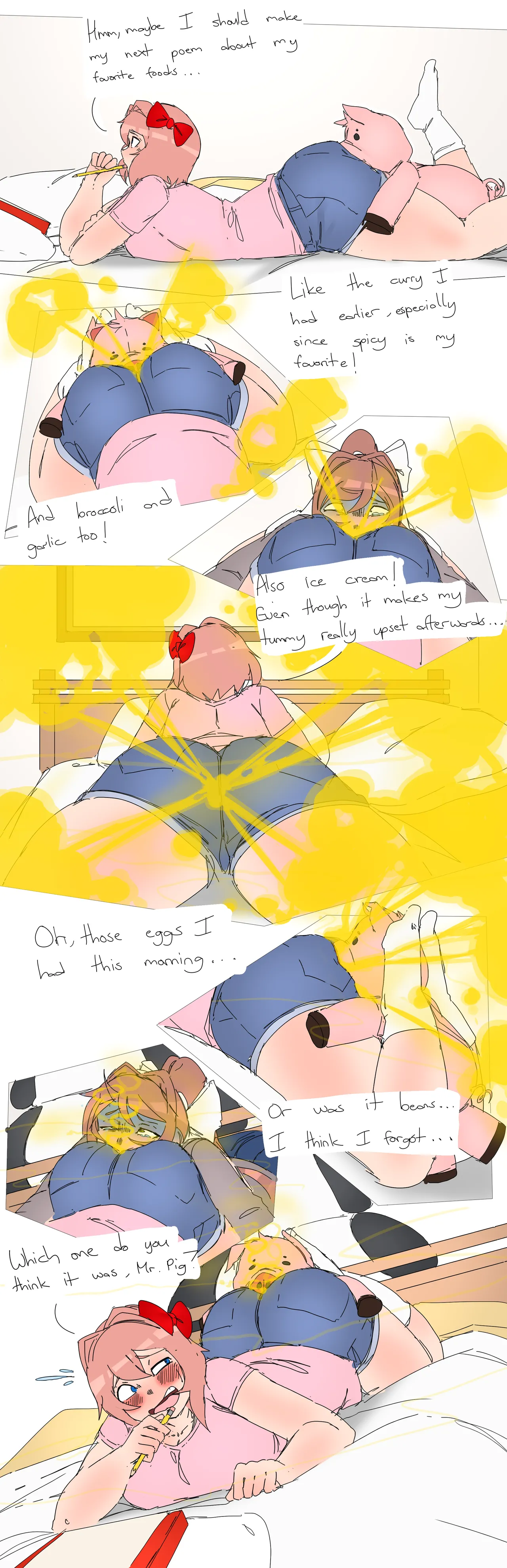 Sayori's Emergency Fart Cushion page 3 full