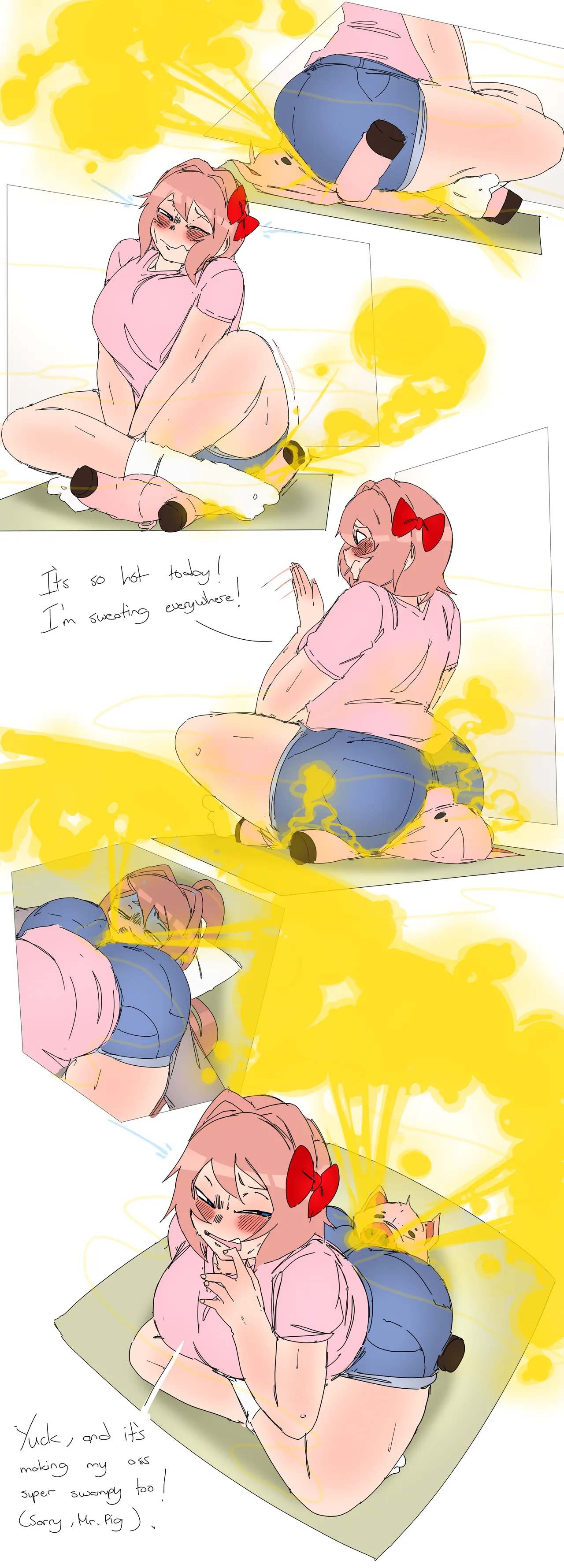 Sayori's Emergency Fart Cushion page 4 full
