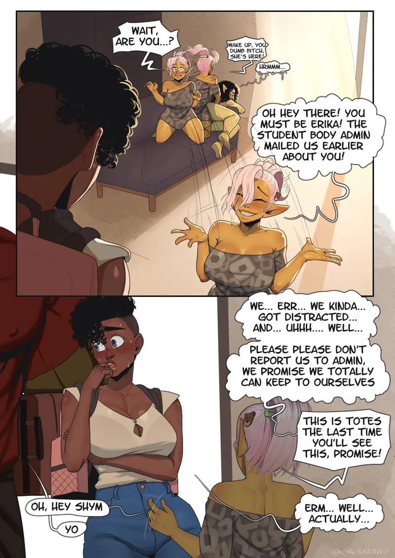 A Special Gobbo College Comic: Erika's First Day page 10 full