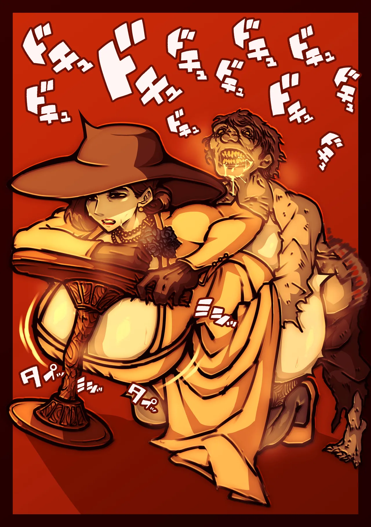 Miranda kara no batsu de zako Lycan ni houshi suru Dimitrescu fujin page 1 full