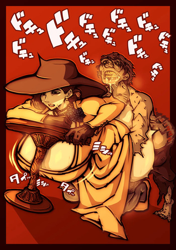 Miranda kara no batsu de zako Lycan ni houshi suru Dimitrescu fujin cover