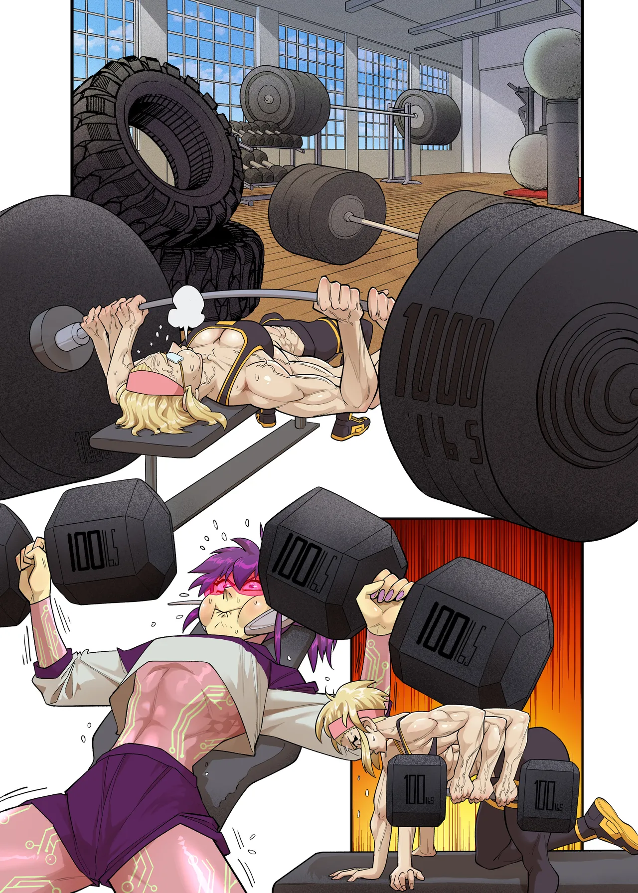 Spinny and Mecha Maid Hit the Gym page 2 full