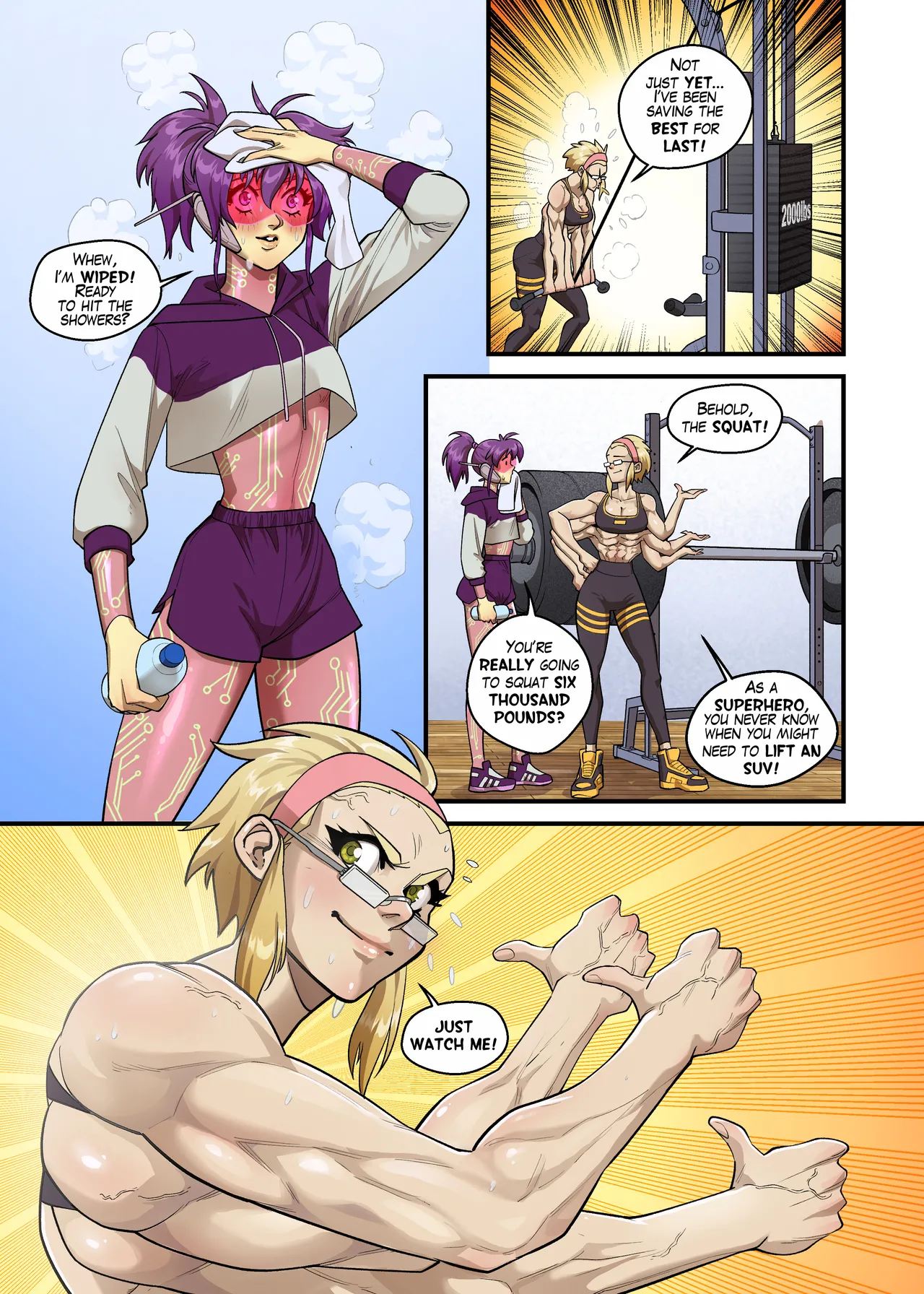 Spinny and Mecha Maid Hit the Gym page 3 full