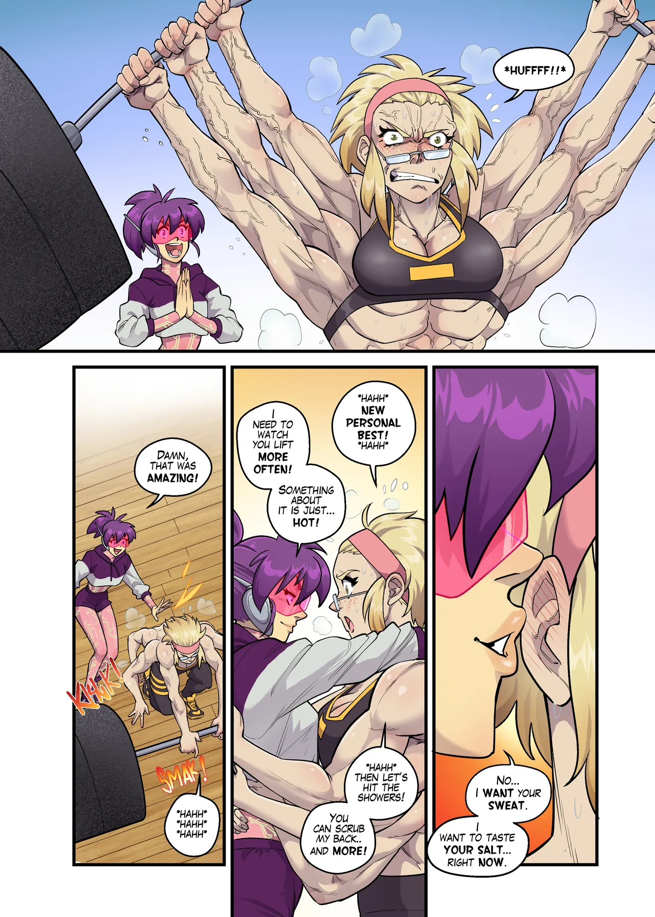 Spinny and Mecha Maid Hit the Gym page 6 full