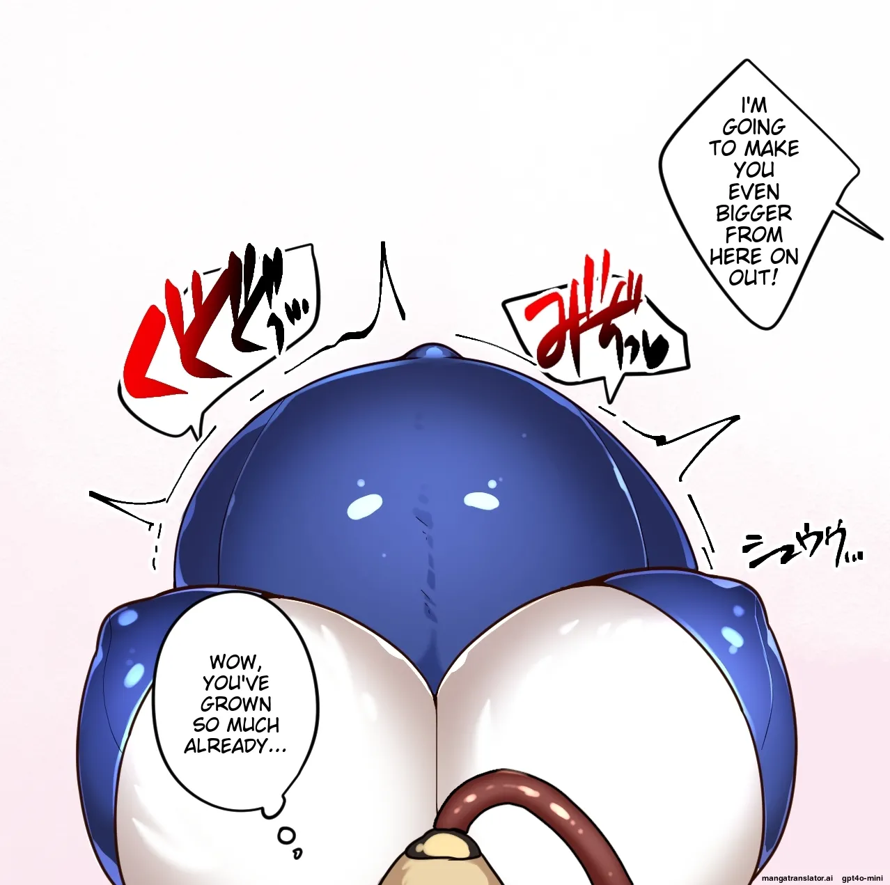 Mesukemo-chan gets her belly inflated with gas cylinders until the room is full 🎈 page 5 full