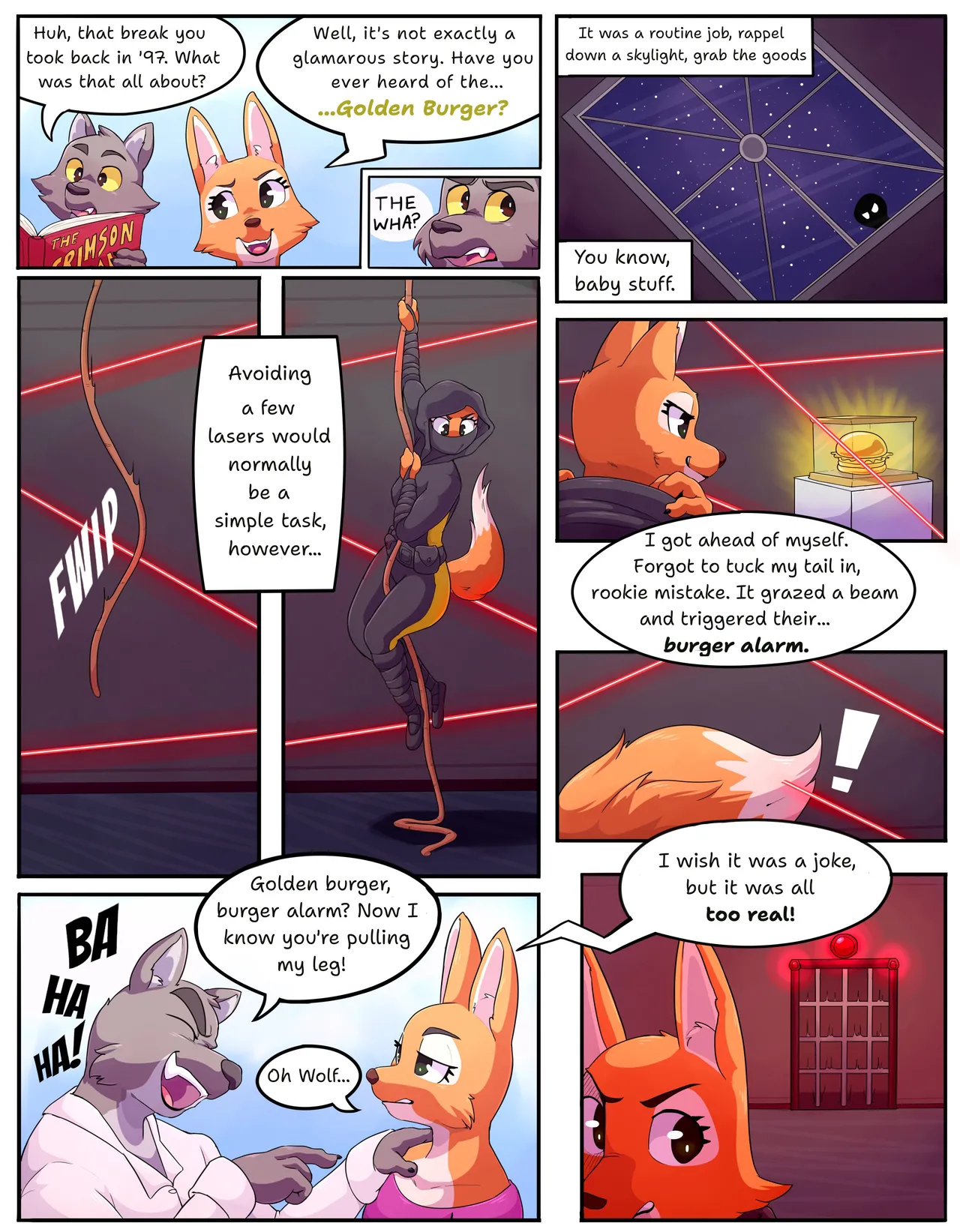 Diane's Botched Burger Burgle page 1 full