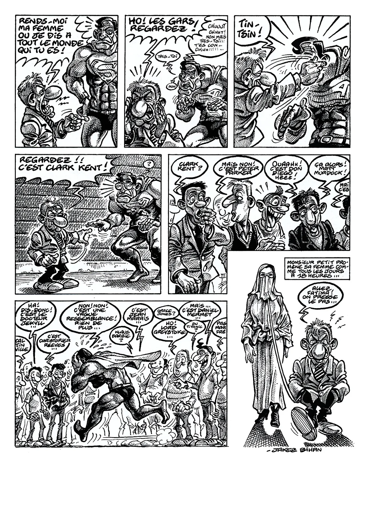 Jakez Bihan  - Monsieur Petit contre Superman IV page 6 full