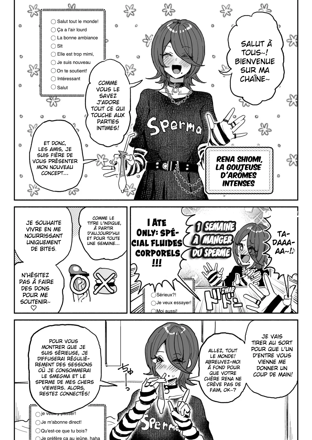 Chin Kagi Kei Haishinsha Isshuukan Chinkasu Zamen Seikatsu | une streameuse obsédée par les bites a passé une semaine à manger du sperme et du smegma. page 2 full