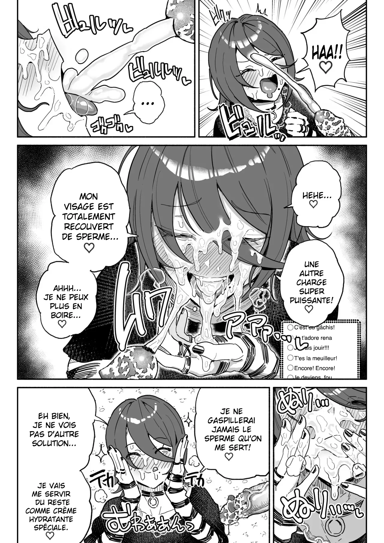 Chin Kagi Kei Haishinsha Isshuukan Chinkasu Zamen Seikatsu | une streameuse obsédée par les bites a passé une semaine à manger du sperme et du smegma. page 7 full